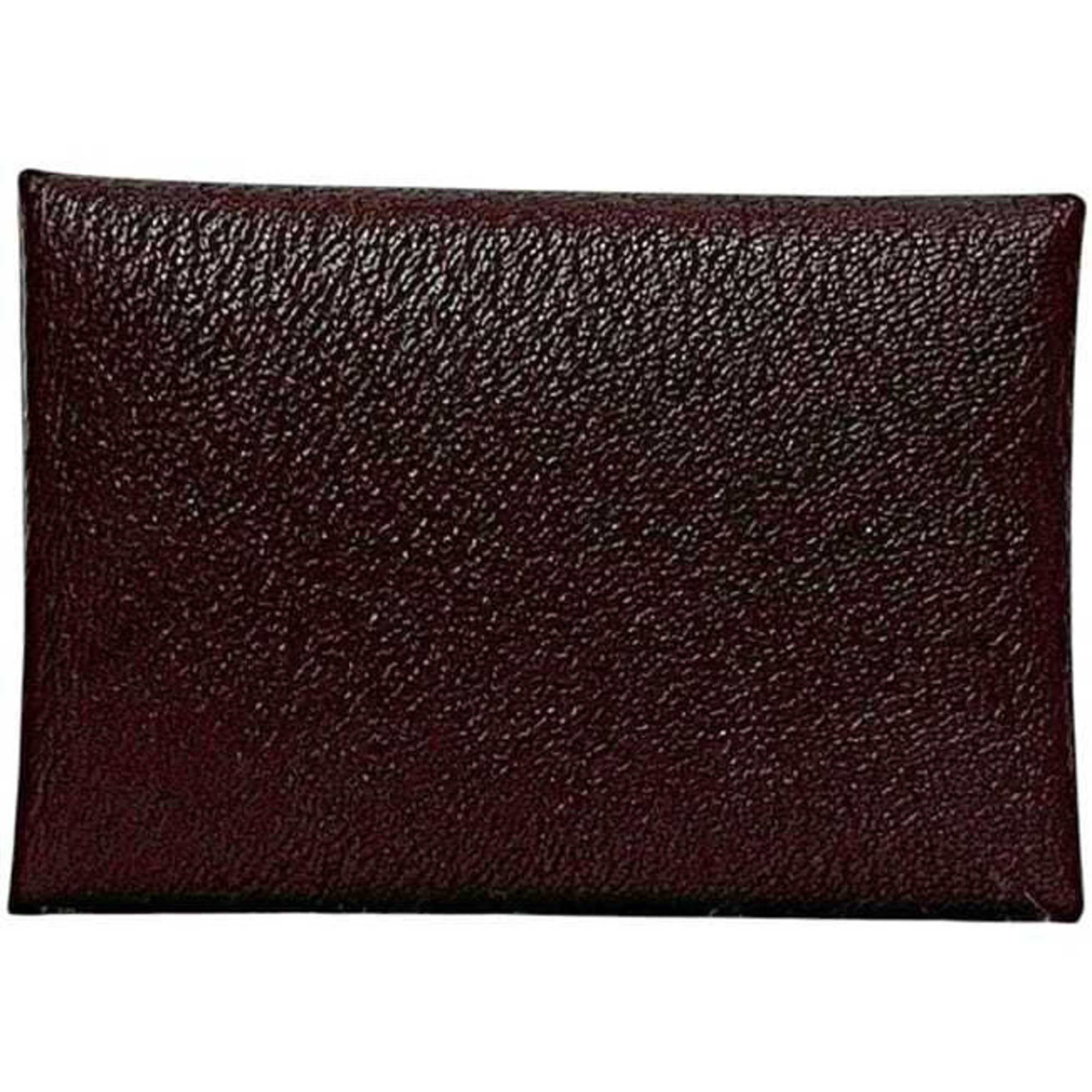 Hermes Hermès Calvi Duo bifold wallet (f-24736) in brown and blue with a leather coin purse Epson Z-stamped closure. This brown, genuine is perfect for men women.