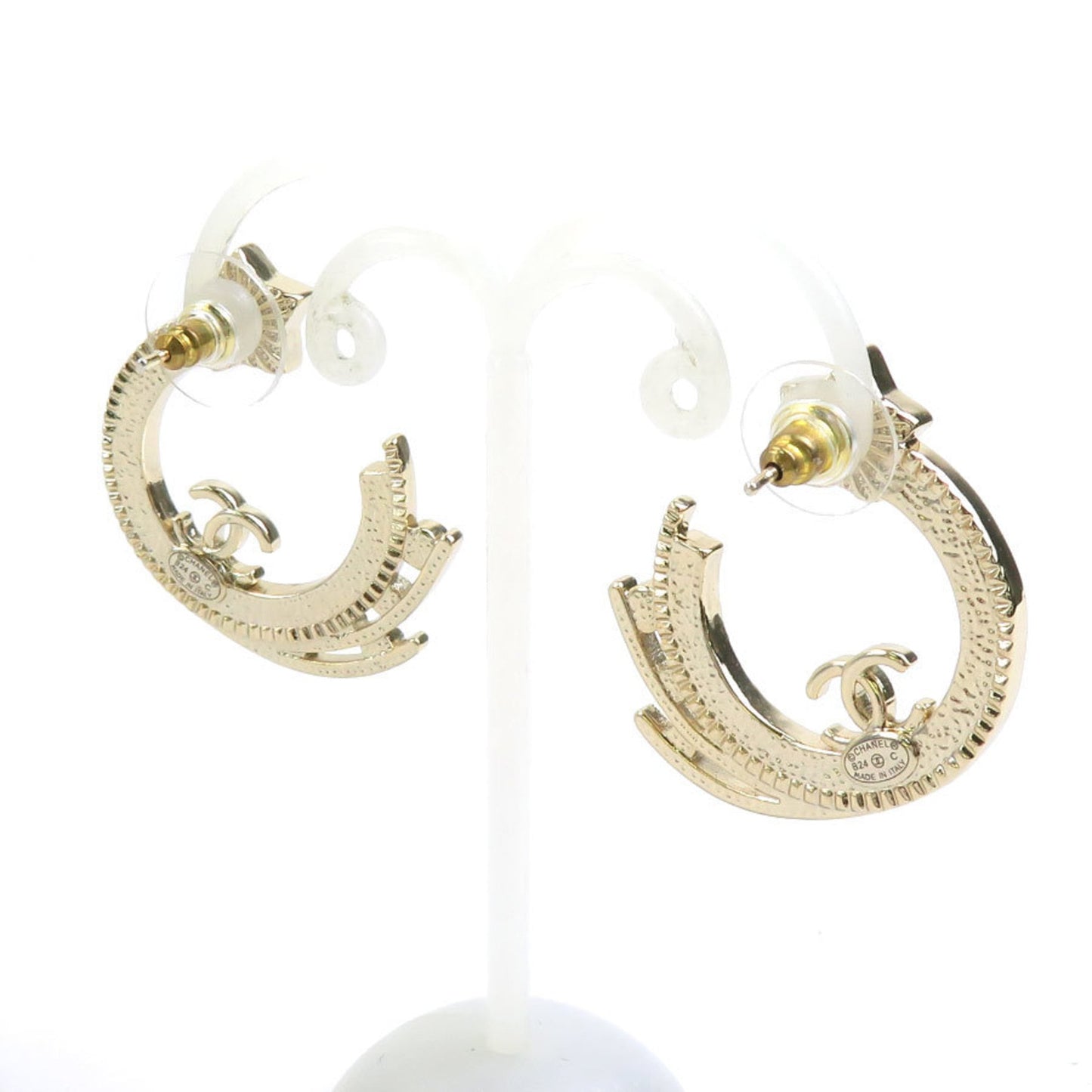 CHANEL Metal Silver Earrings for Women h31078j