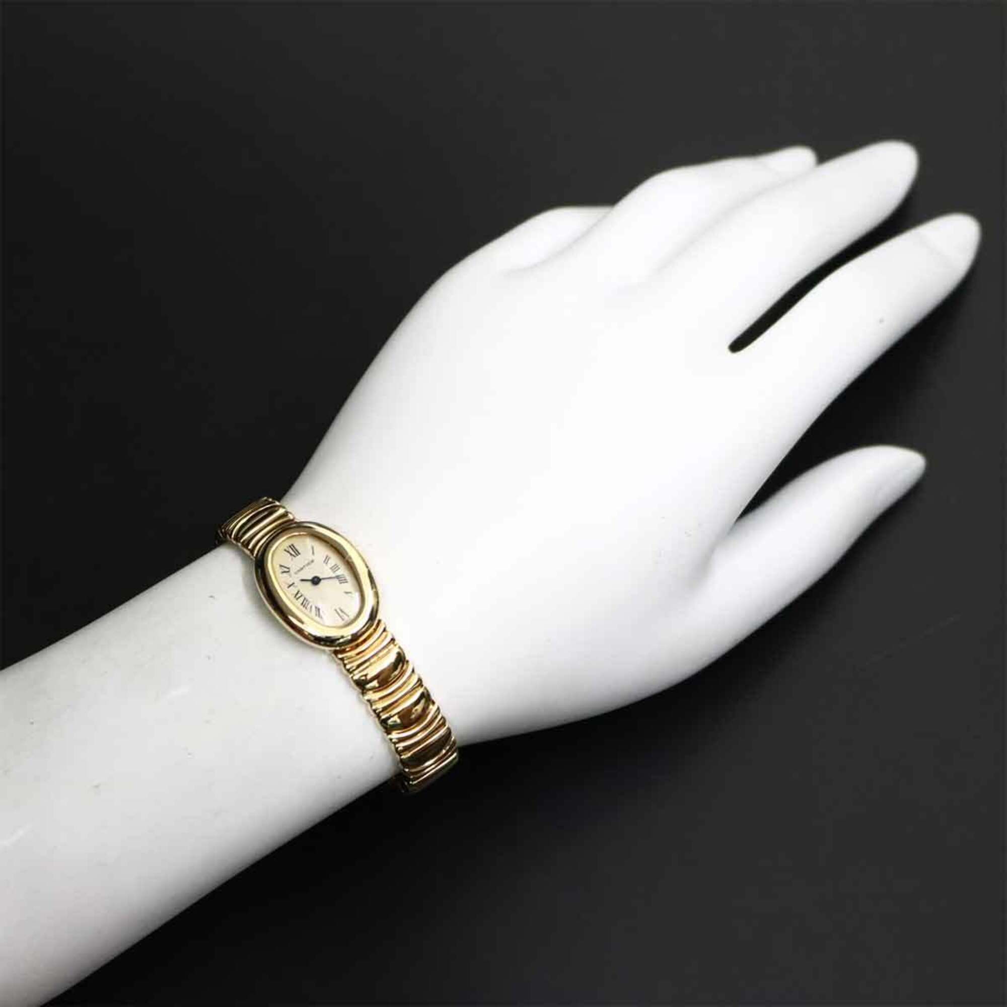 Cartier Mini Baignoire W15109D8 Women's Watch, Ivory, 18K Yellow Gold, Quartz Watch — Very Good