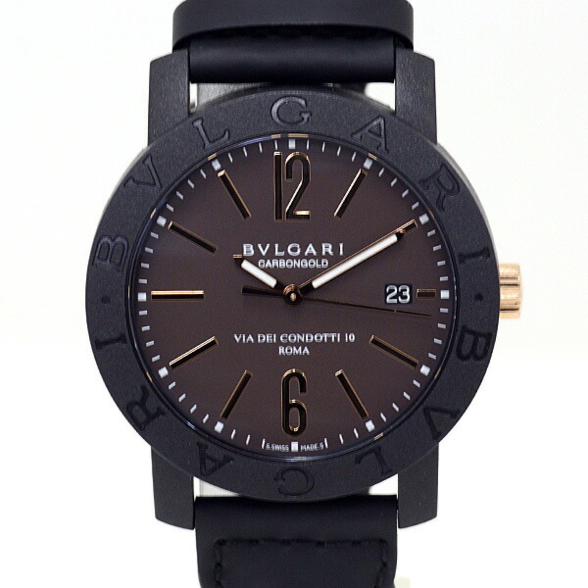 Bulgari BVLGARI Men's Watch BBP40C11CGLD Automatic BB40CL — Very Good