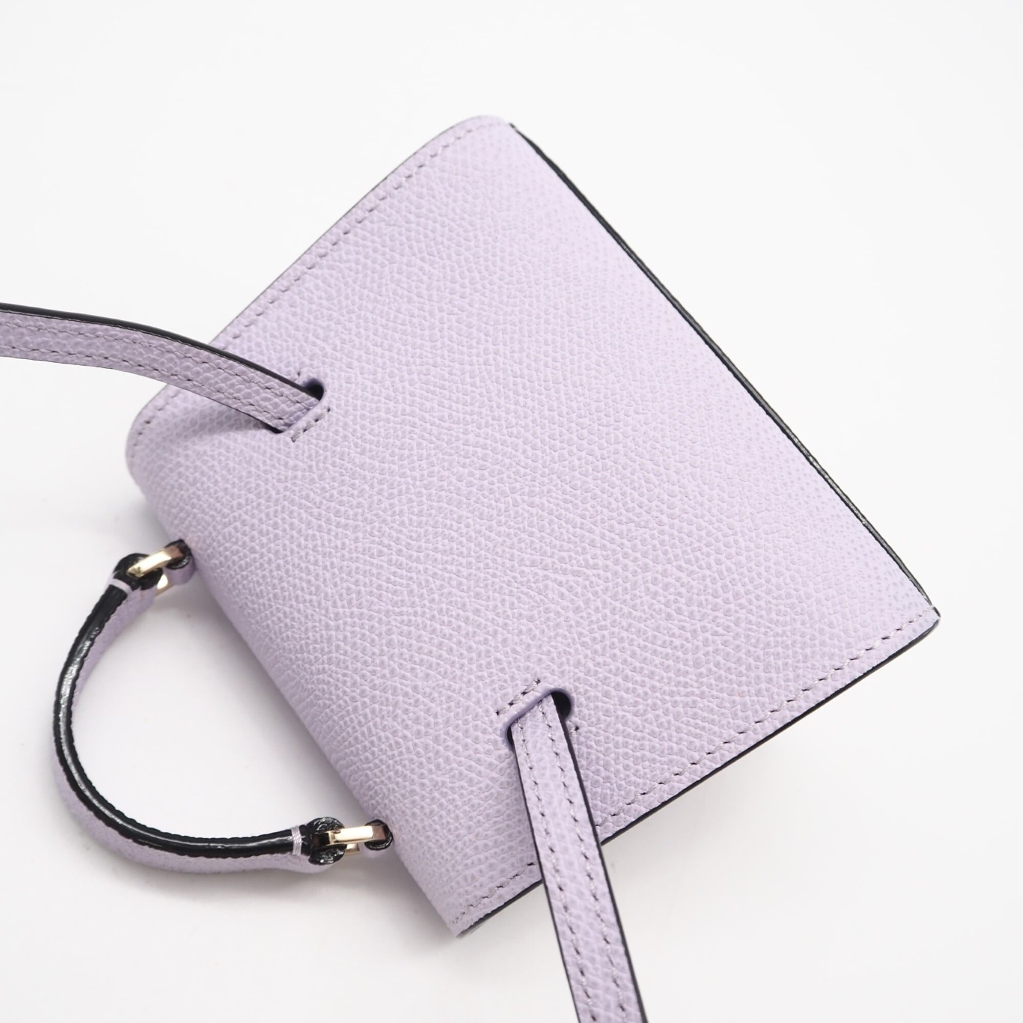 Valextra Iside Belt Mini Bag SGES0061028 Shoulder Purple Calf Leather Women's — New - Store Return