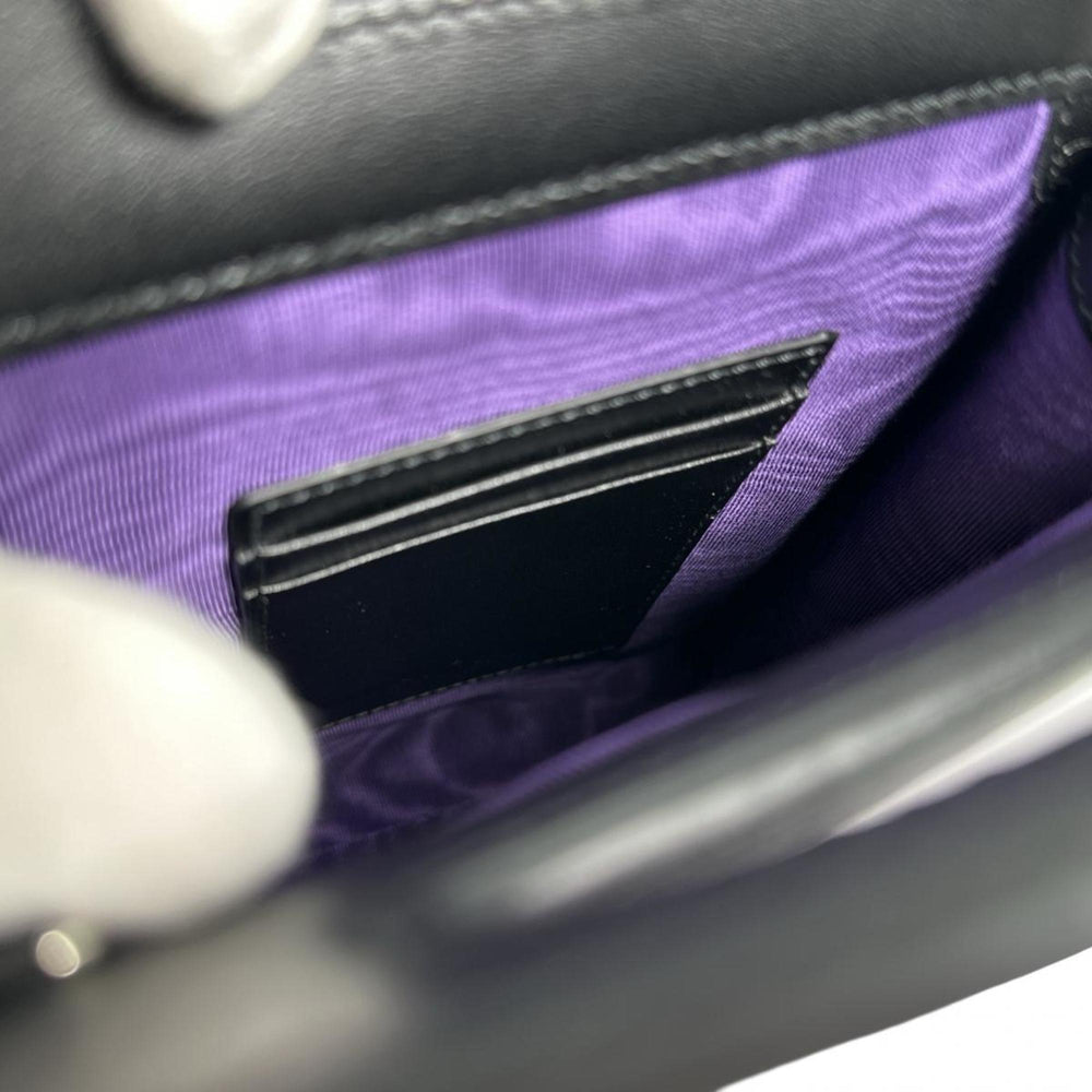 GUCCI Shoulder Bag 2WAY GG Mini Matelasse Nylon 723776 Black — Like New