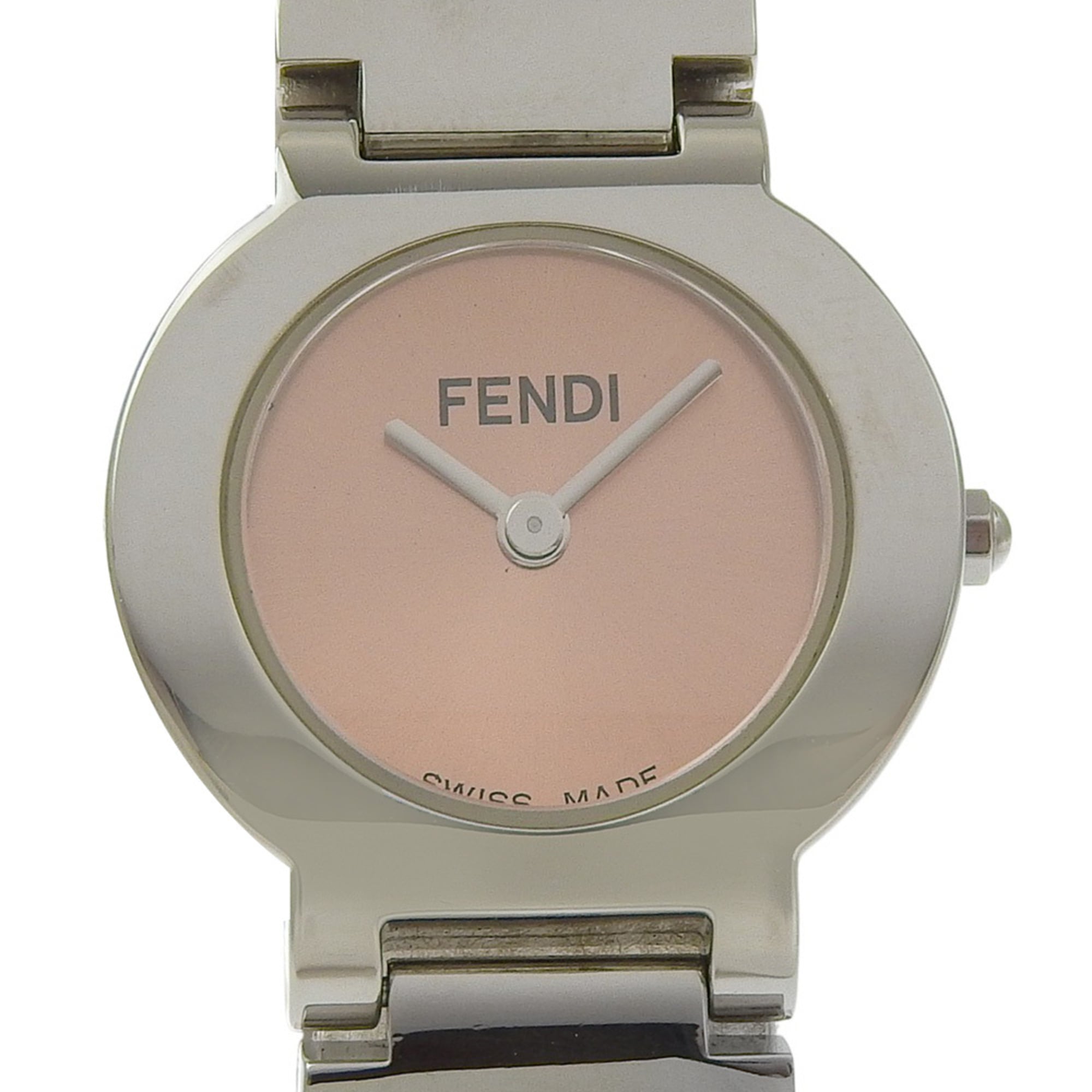 Fendi Olologi Women's Watch, 3050L Stainless Steel, Quartz Movement, Analog Display, Orange Dial — Very Good