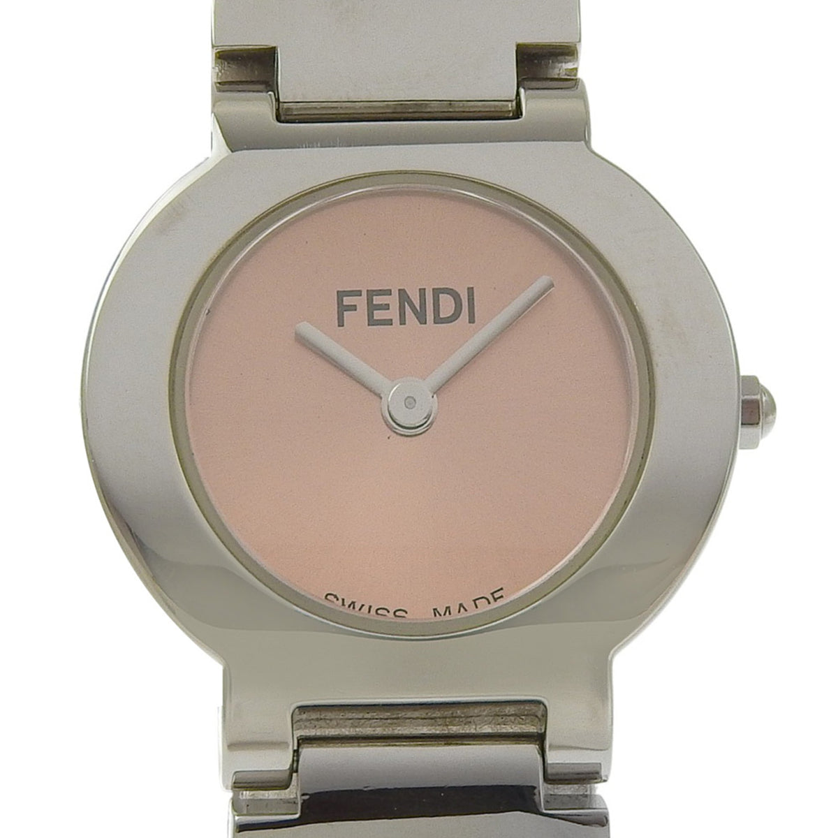 Fendi Olologi Women's Watch, 3050L Stainless Steel, Quartz Movement, Analog Display, Orange Dial — Very Good