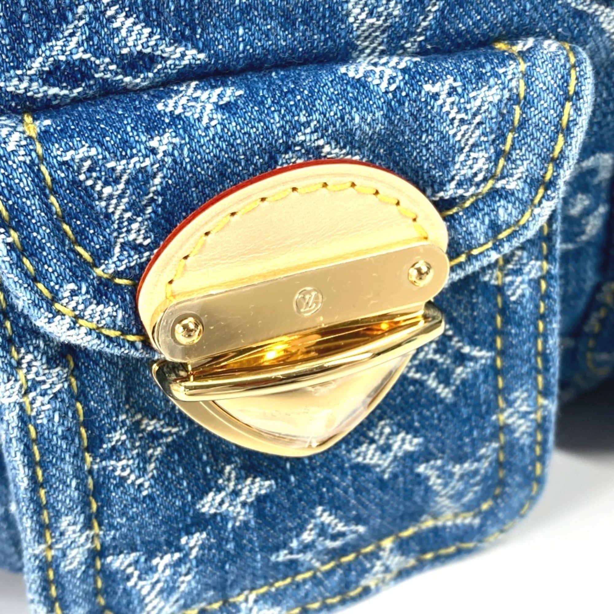 LOUIS VUITTON M46836 New LV Remix Venice Backpack Monogram Denim Women's Blue — New - Store Return