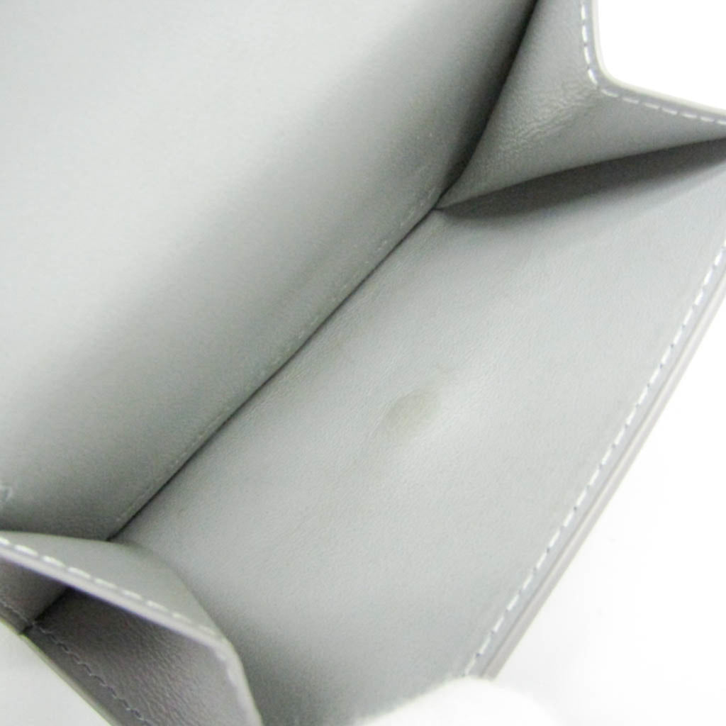 Balenciaga Envelope 736730 Women's Leather Wallet (tri-fold) Gray