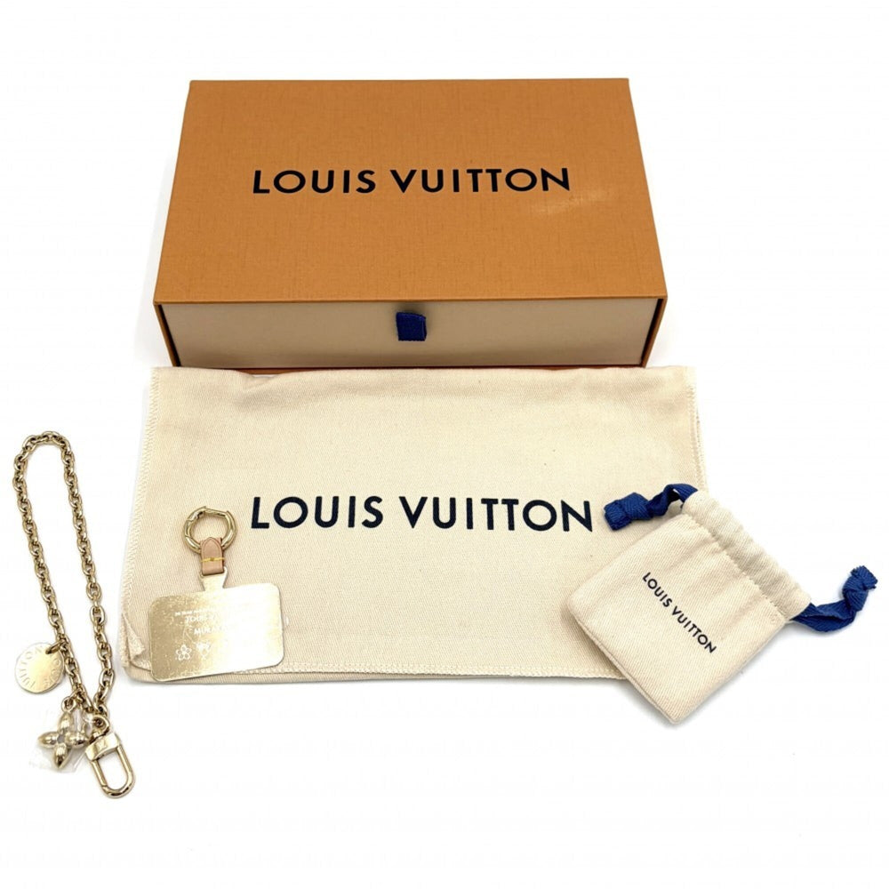 Louis Vuitton Keychain for Women, Monogram, Takashi Murakami, Phone Holder, LV x TM, Small Item, Pouch, LOUIS VUITTON M14099, White, Multicolor, Gold Hardware — Like New