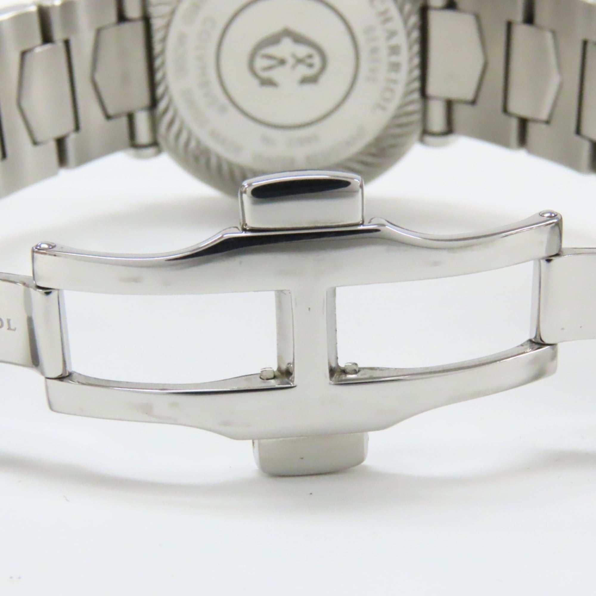 CHARRIOL Columbus CCR38D Stainless Steel Diamond Silver White Dial Men's Watch — Very Good