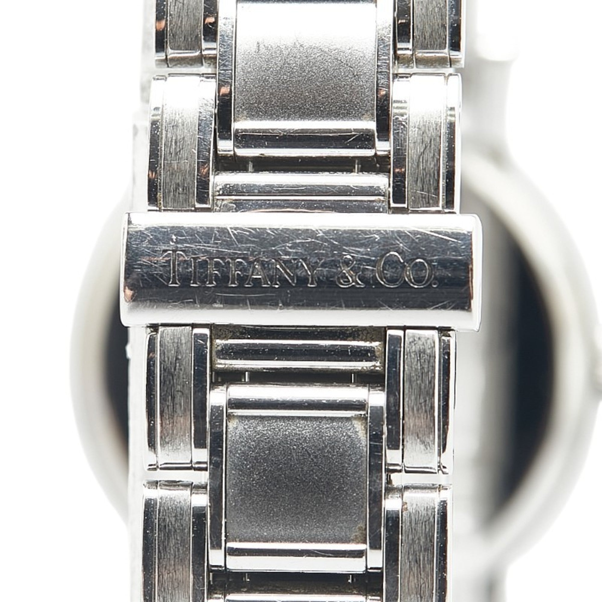Tiffany Atlas Watch, Quartz, Black Dial, Stainless Steel, Women's, TIFFANY&Co — Good