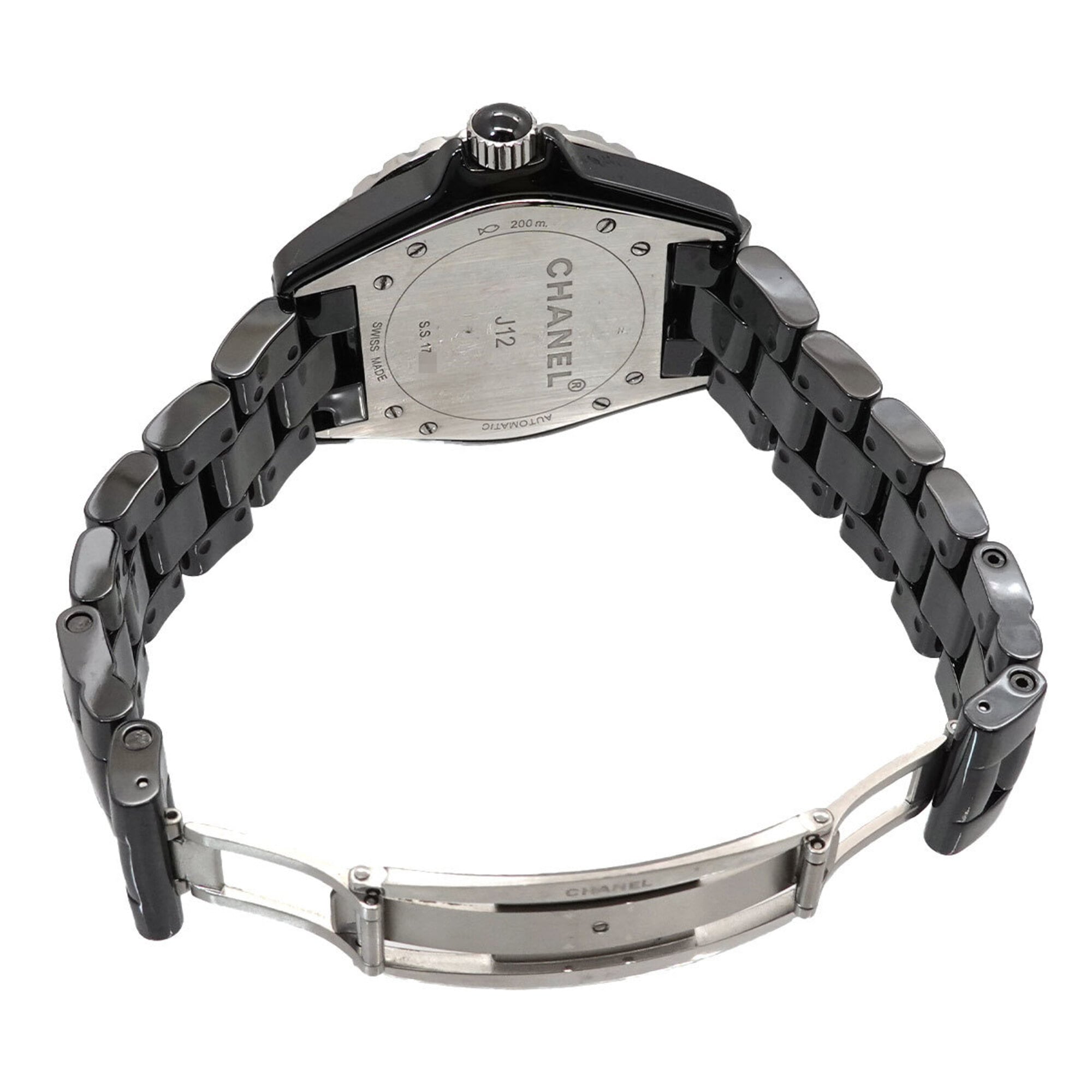 Chanel J12 38mm Men's Watch H0685 Black Ceramic Date Automatic Self-winding — Very Good