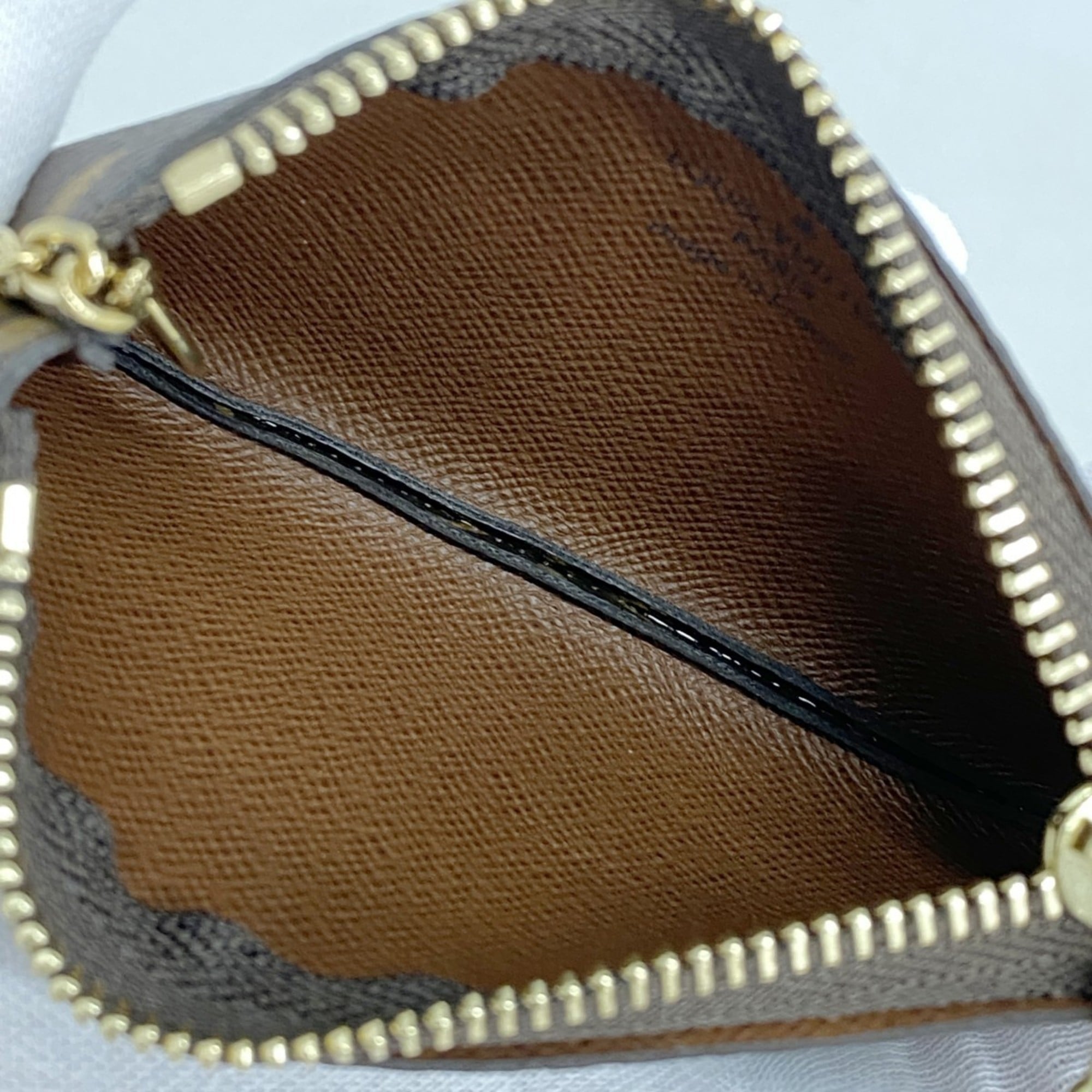 Louis Vuitton Monogram Pochette Cle Wallet/Coin Case M62650 Brown Men's/Women's