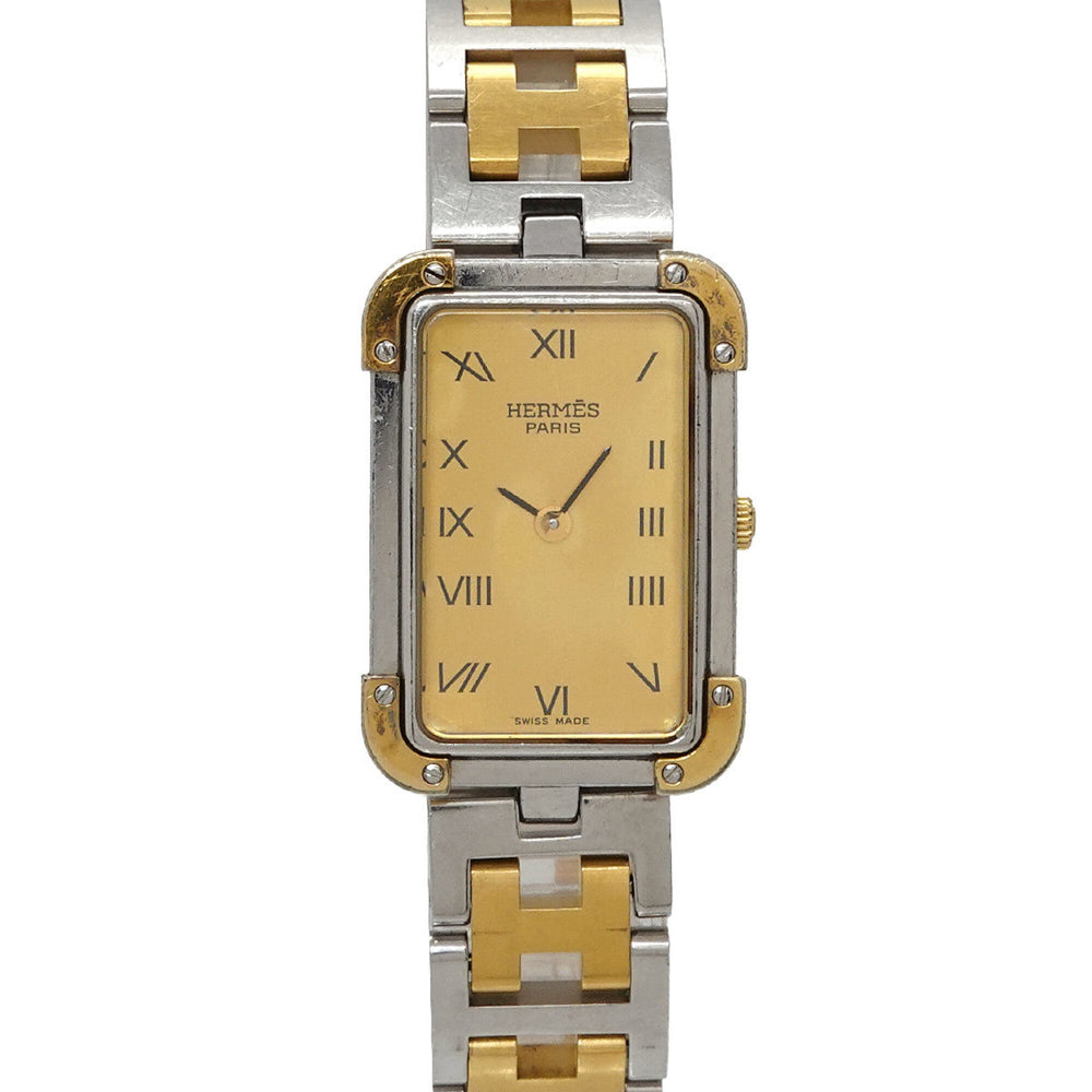 Hermes Croisiere Combination CR1 240 Women's Watch Gold Quartz — Very Good
