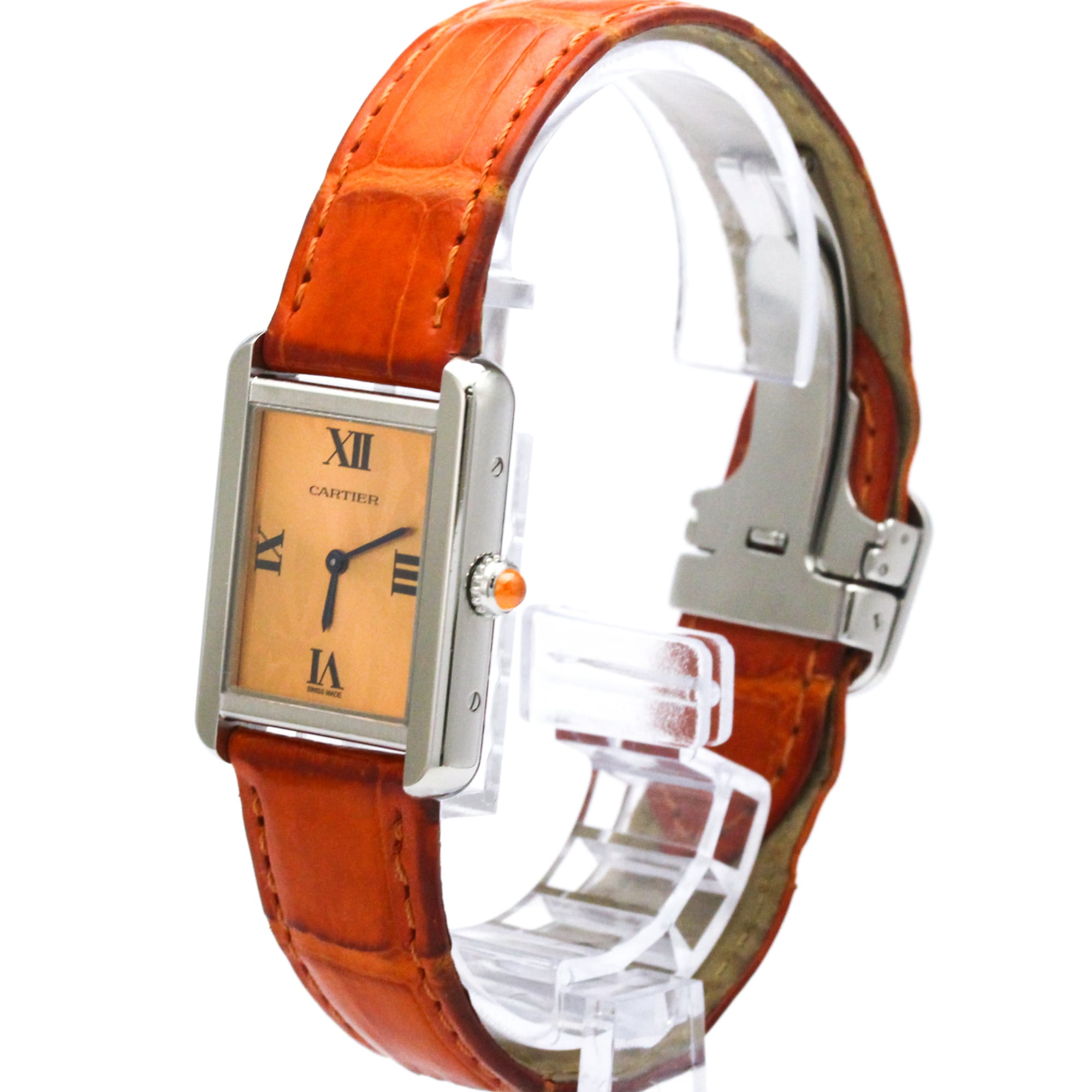 CARTIER Tank Solo 2000 LTD Edition Steel Quartz Watch W1019455 Polished — Very Good