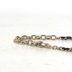 CHANEL Chanel AB9152 A22 CC Coco Mark Rhinestone Choker Chain Necklace Metal Women's Black Similar G-240625-37 — Like New