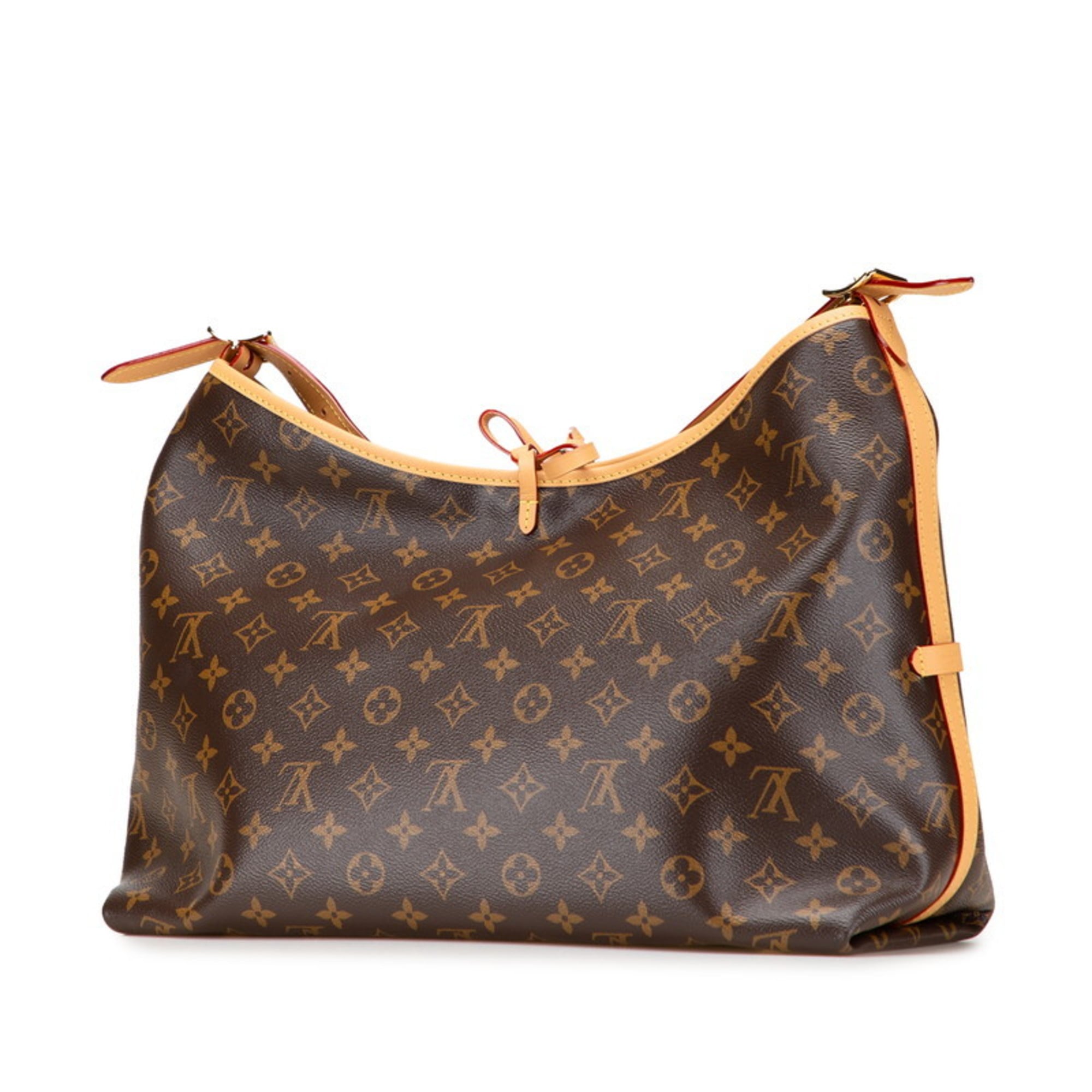 Louis Vuitton Monogram Carryall NM MM Shoulder Bag M46197 Brown Leather Women's LOUIS VUITTON