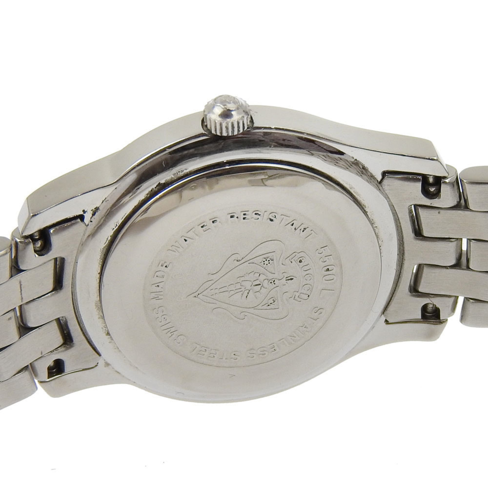 Gucci GUCCI Watch 5500L Stainless Steel Quartz Analog Display Black Dial Women's — Good