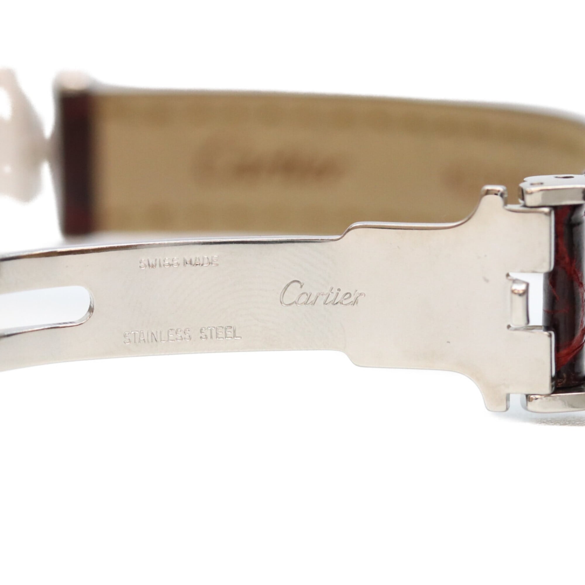 Cartier W1001665 925 Silver Must Colisée SM Quartz Watch, with White Dial, Ladies — Very Good