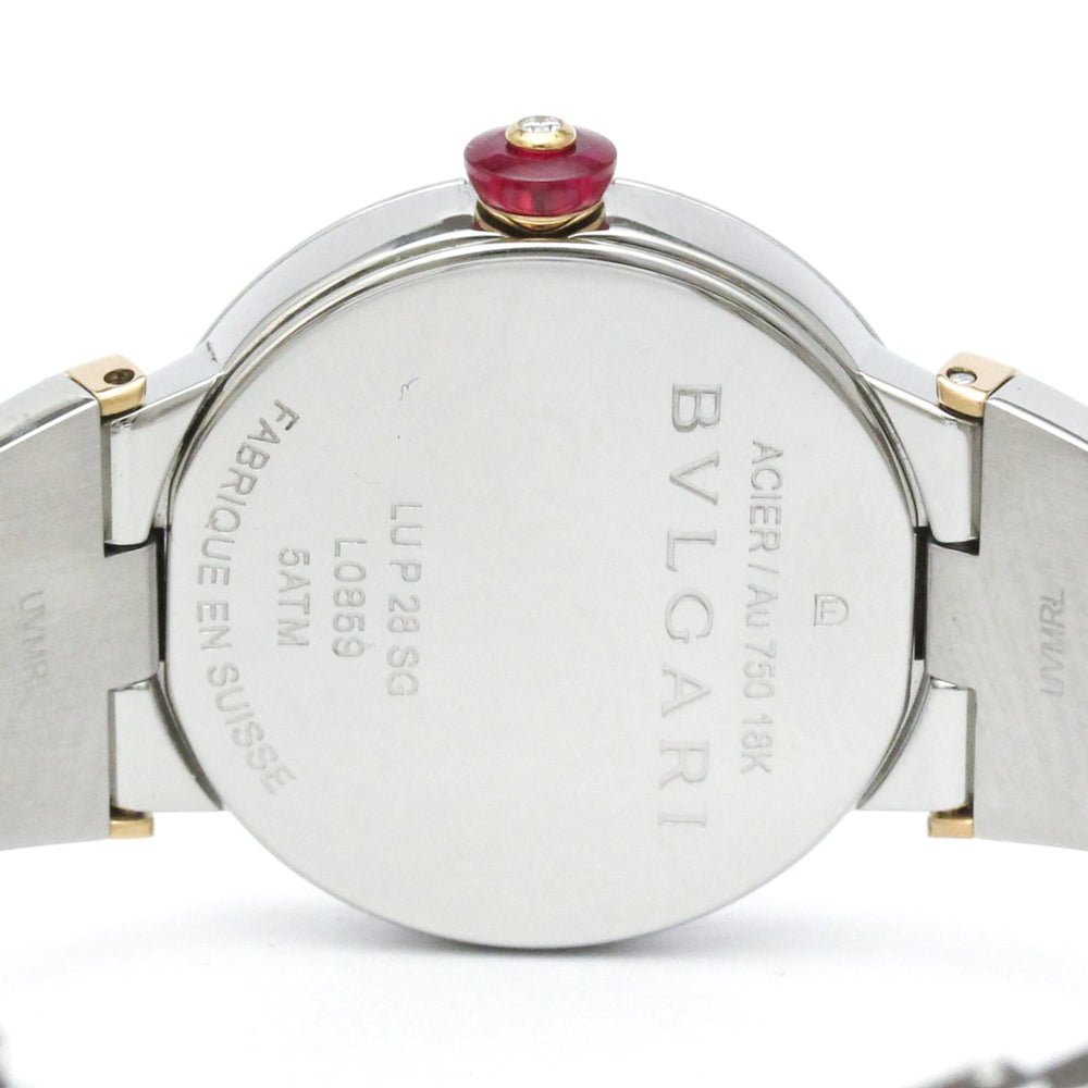 BVLGARI Lvcea 18K Pink Gold Steel Quartz Ladies Watch LUP28SG Polished — Very Good