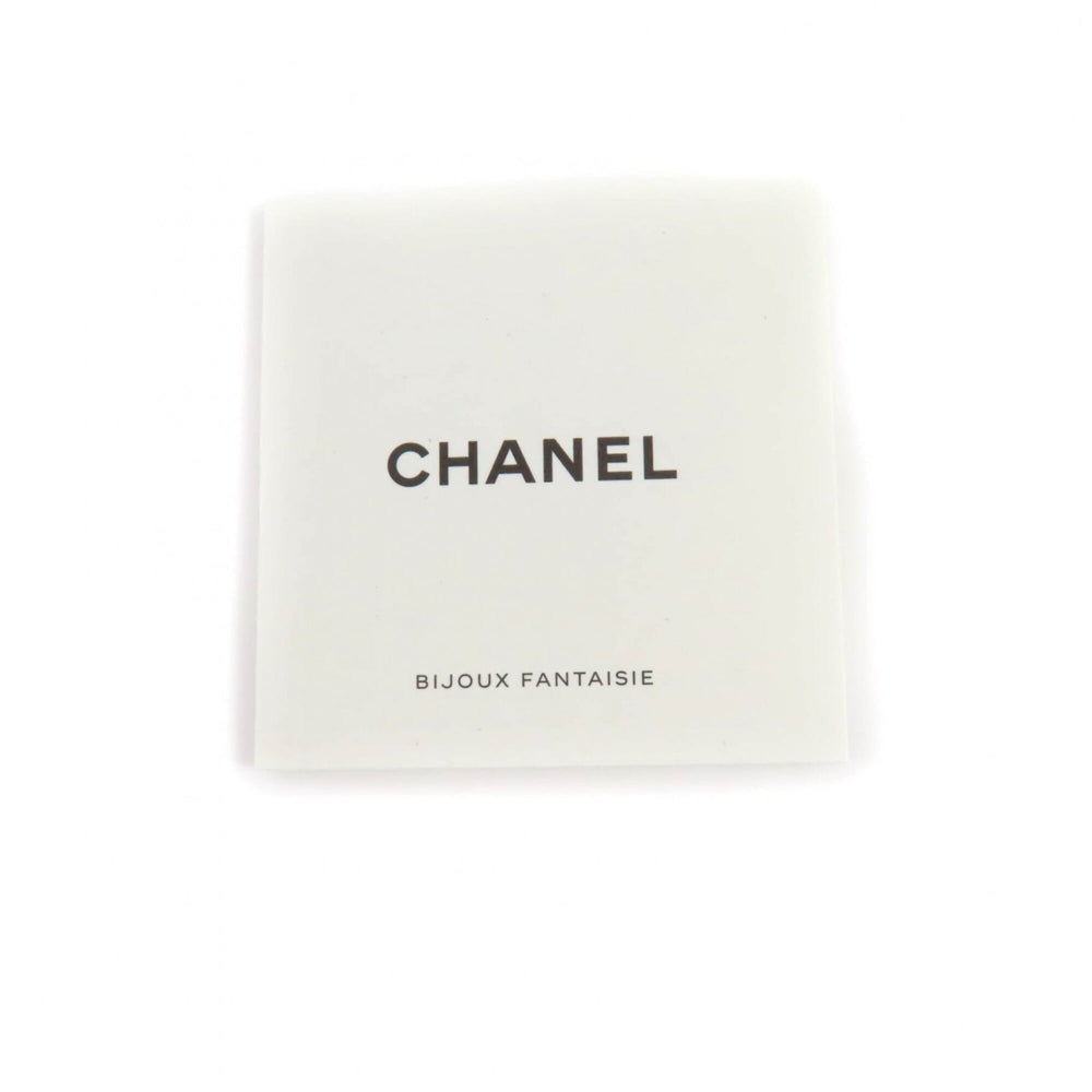 CHANEL B25P Coco Mark Natural Stone Rhinestone Necklace, White and Pink, Silver Hardware, 2025 Model, with Box Dust Bag, Made in Italy, Women's — Like New