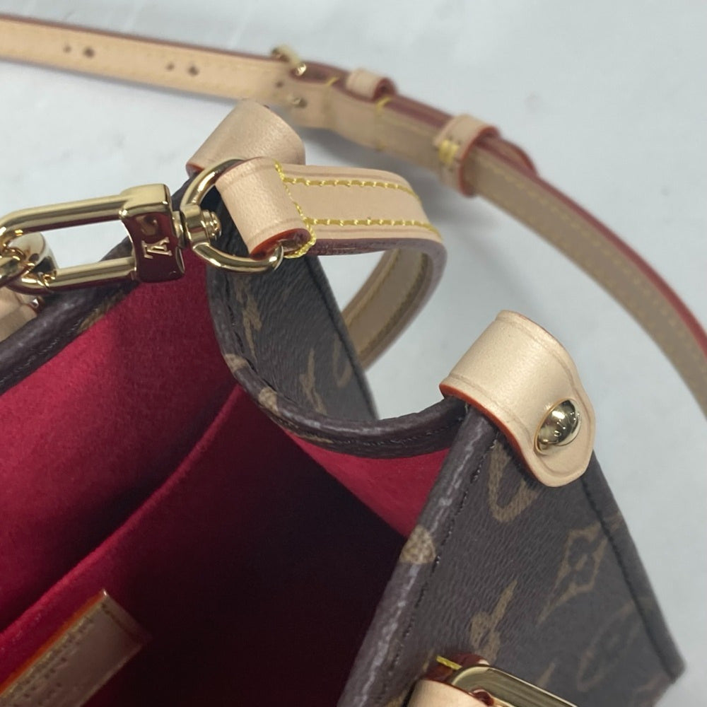 LOUIS VUITTON M13668 LV x TM On the Go BB Monogram Takashi Murakami Handbag Canvas Men's Women's Brown — New - Store Return