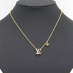 Louis Vuitton Necklace LV Iconic M00596 Gold Metal Charm Pendant for Women — Like New