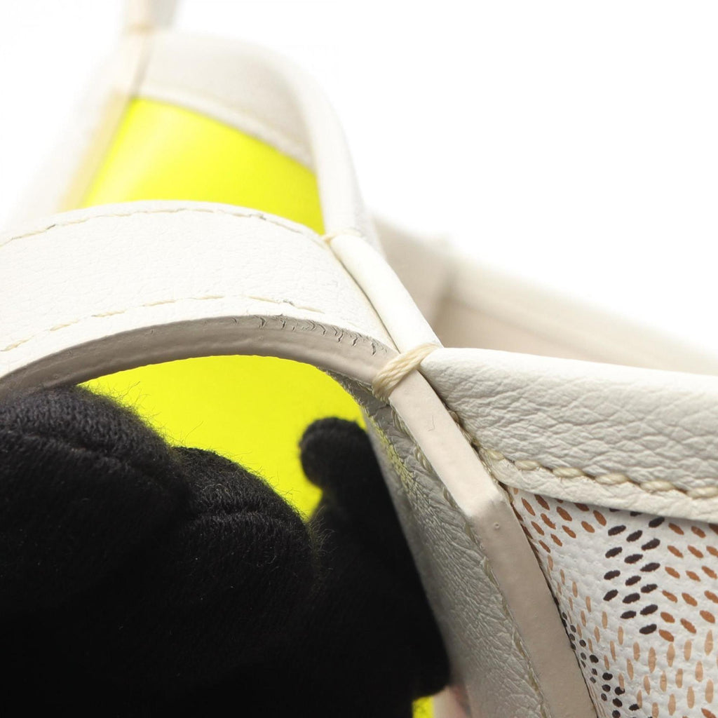 Goyard Villette PM Hulo Indian Motif Tote Bag in Coated Canvas and Leather, Women's, White, Multicolor