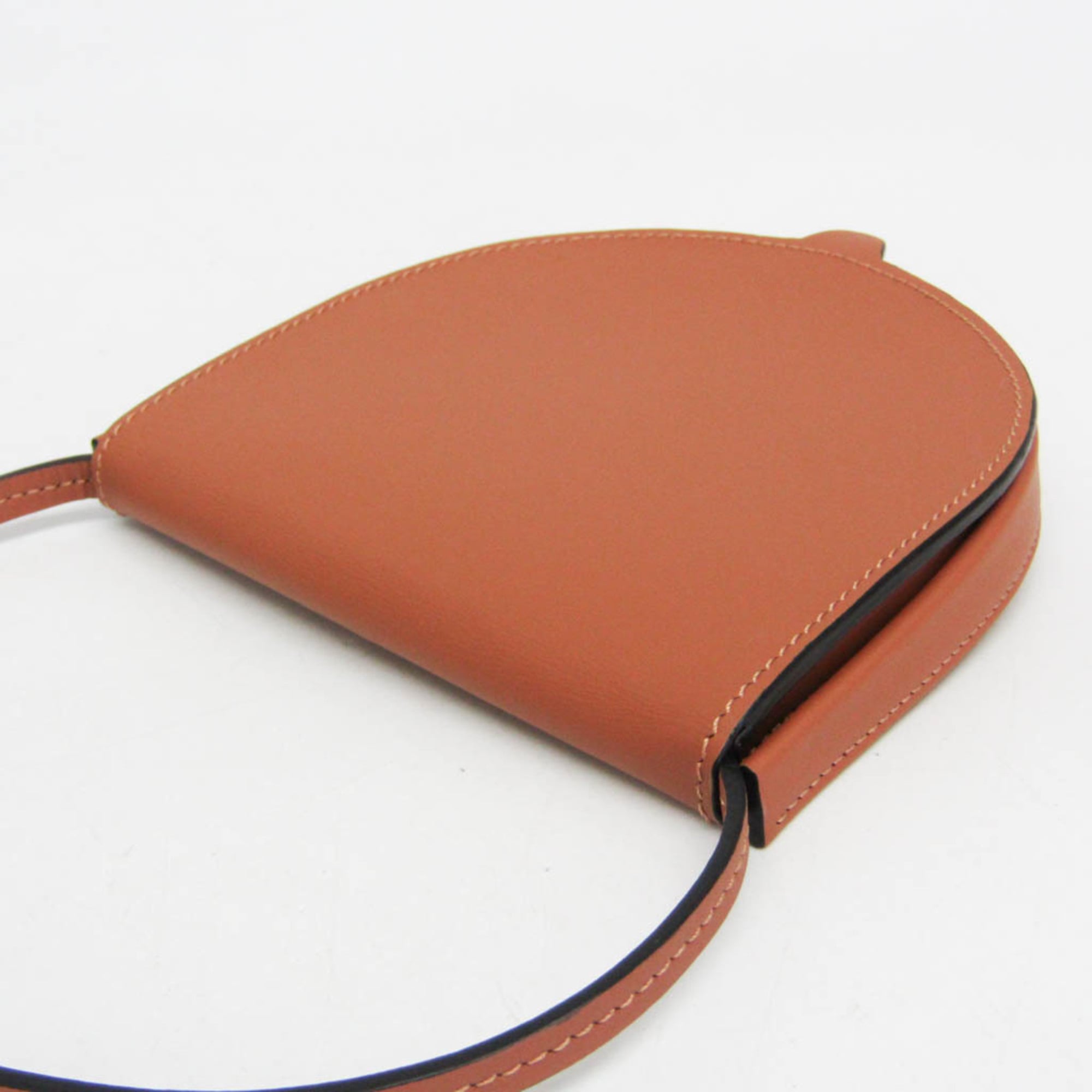 Loewe HEEL POUCH SMALL Women's Leather Shoulder Bag Brown — Like New