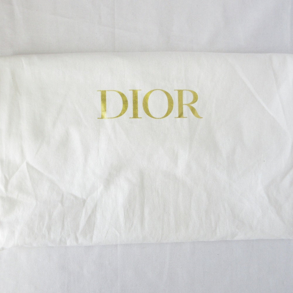 Christian Dior Oblique Wicker Shoulder Bag 63-MA-1200 Navy/Natural Women's — Like New
