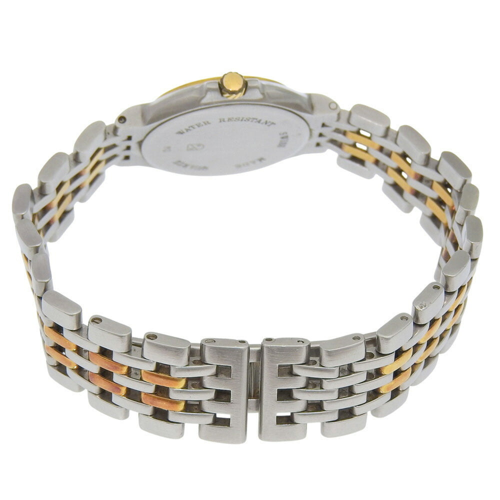 Dunhill Elite Date White Dial 18K Yellow Gold Stainless Steel 40.7g Quartz Battery Approx. 27mm Women's Watch — Good