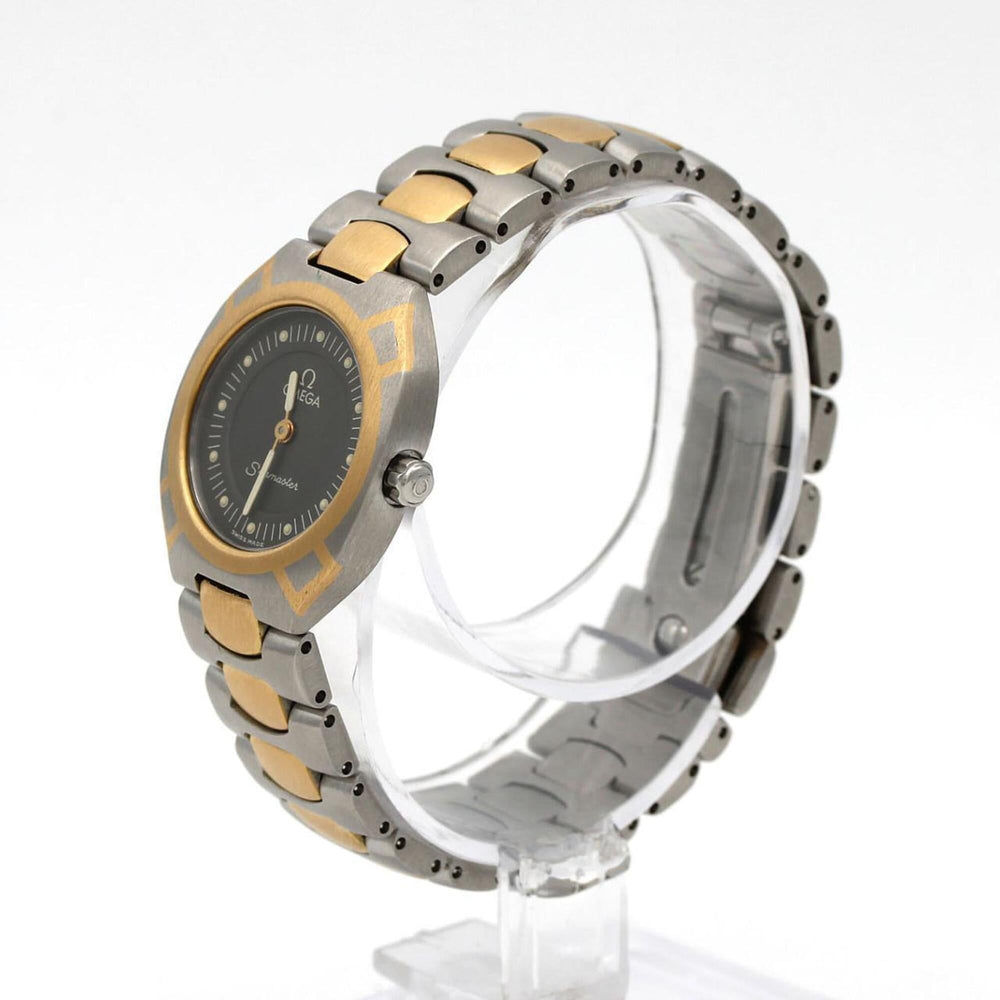 Omega Polaris Two-Tone Stainless Steel x Yellow Gold Quartz Watch — Good