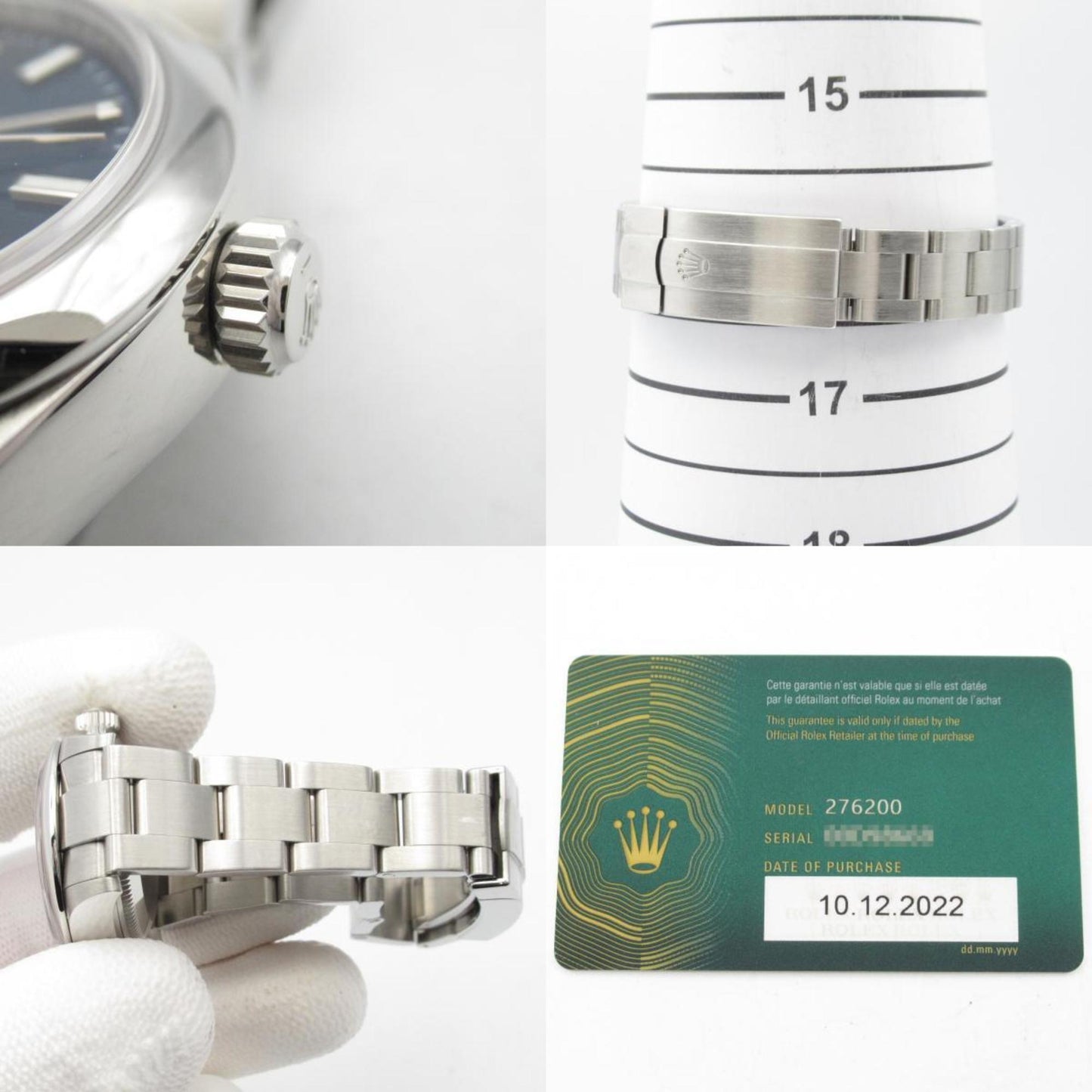 Rolex ROLEX Oyster Perpetual 28 Random Number Watch Stainless Steel Ladies Blue BA 276200