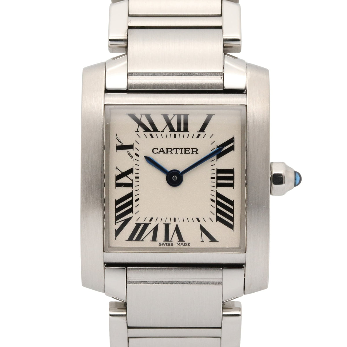 Cartier Tank Française SM Watch, Stainless Steel, Ladies, Silver Tone, W51008Q3 — Very Good