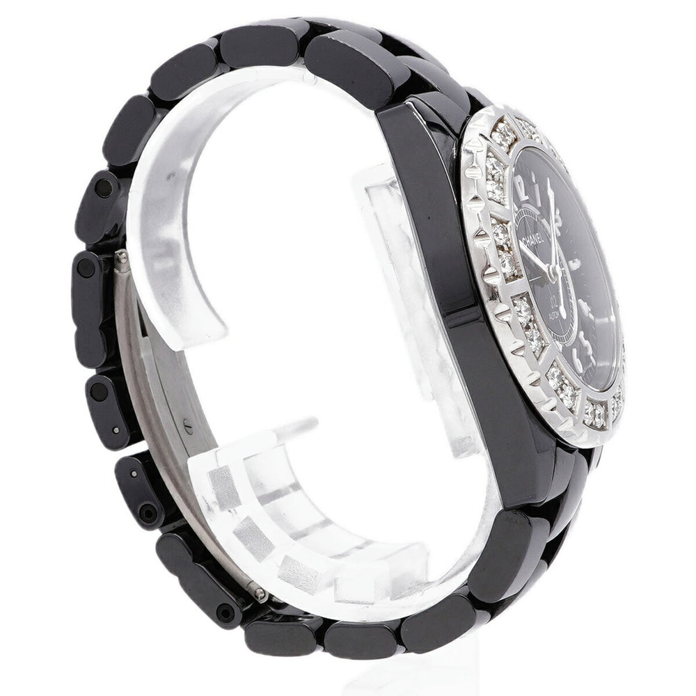 Chanel J12 Diamond Bezel H1174 Black Dial Men's Watch — Good