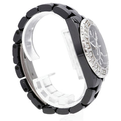 Chanel J12 Diamond Bezel H1174 Black Dial Men's Watch — Good