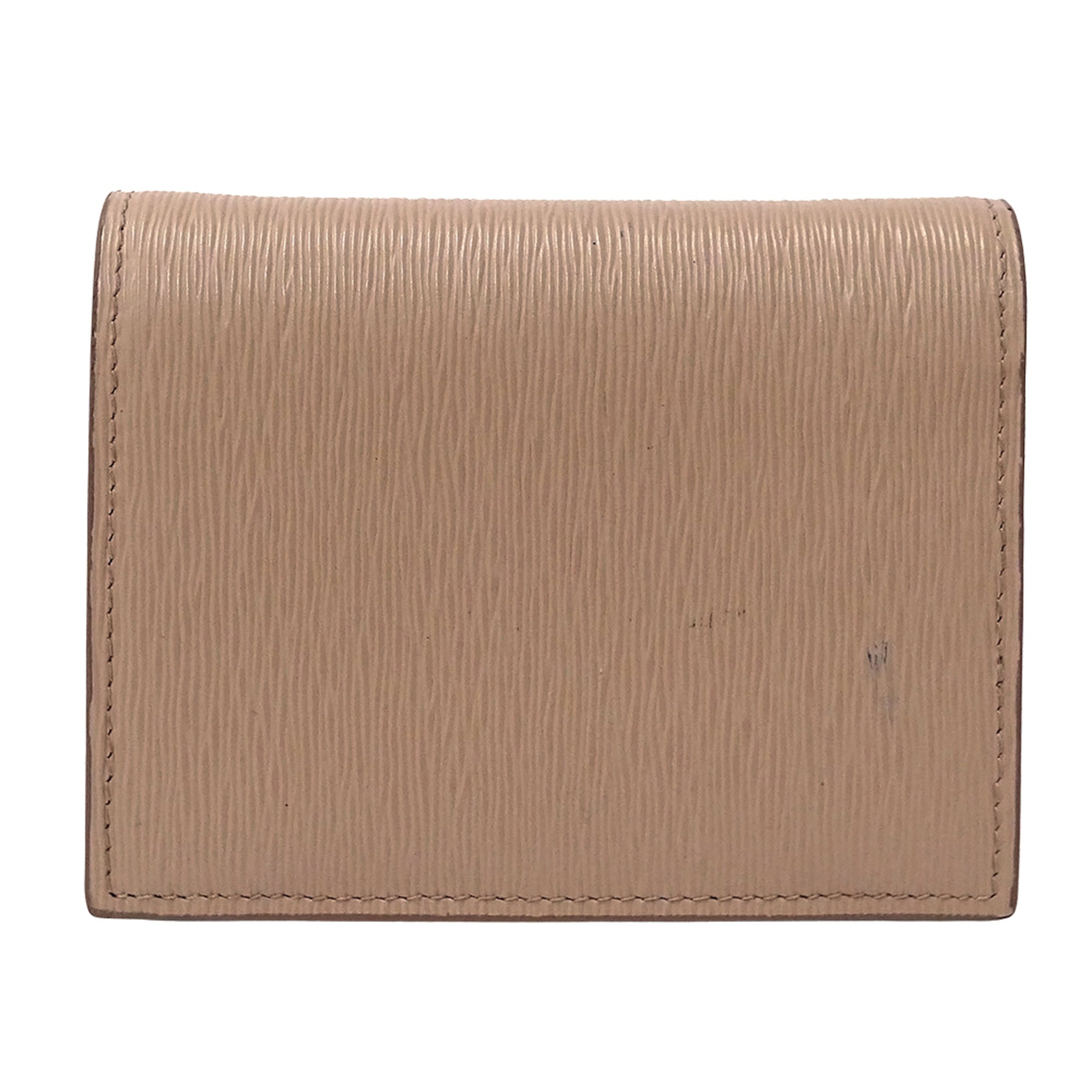 Prada Women's Bifold Leather Wallet in Pink Beige (1MV204) - Compact Mini with Logo
