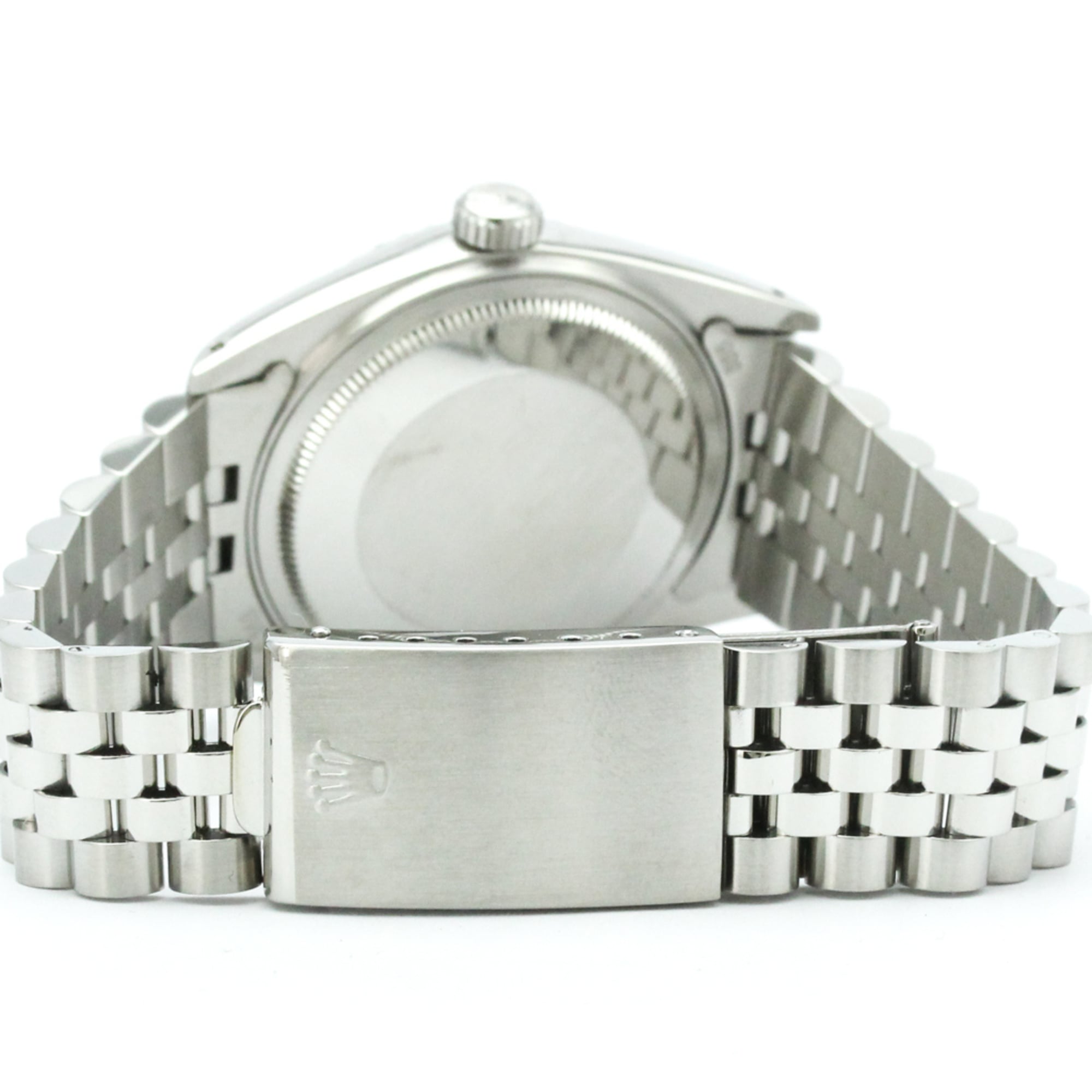 ROLEX Datejust 18K White Gold Steel Automatic Mens Watch 16030 Polished — Very Good