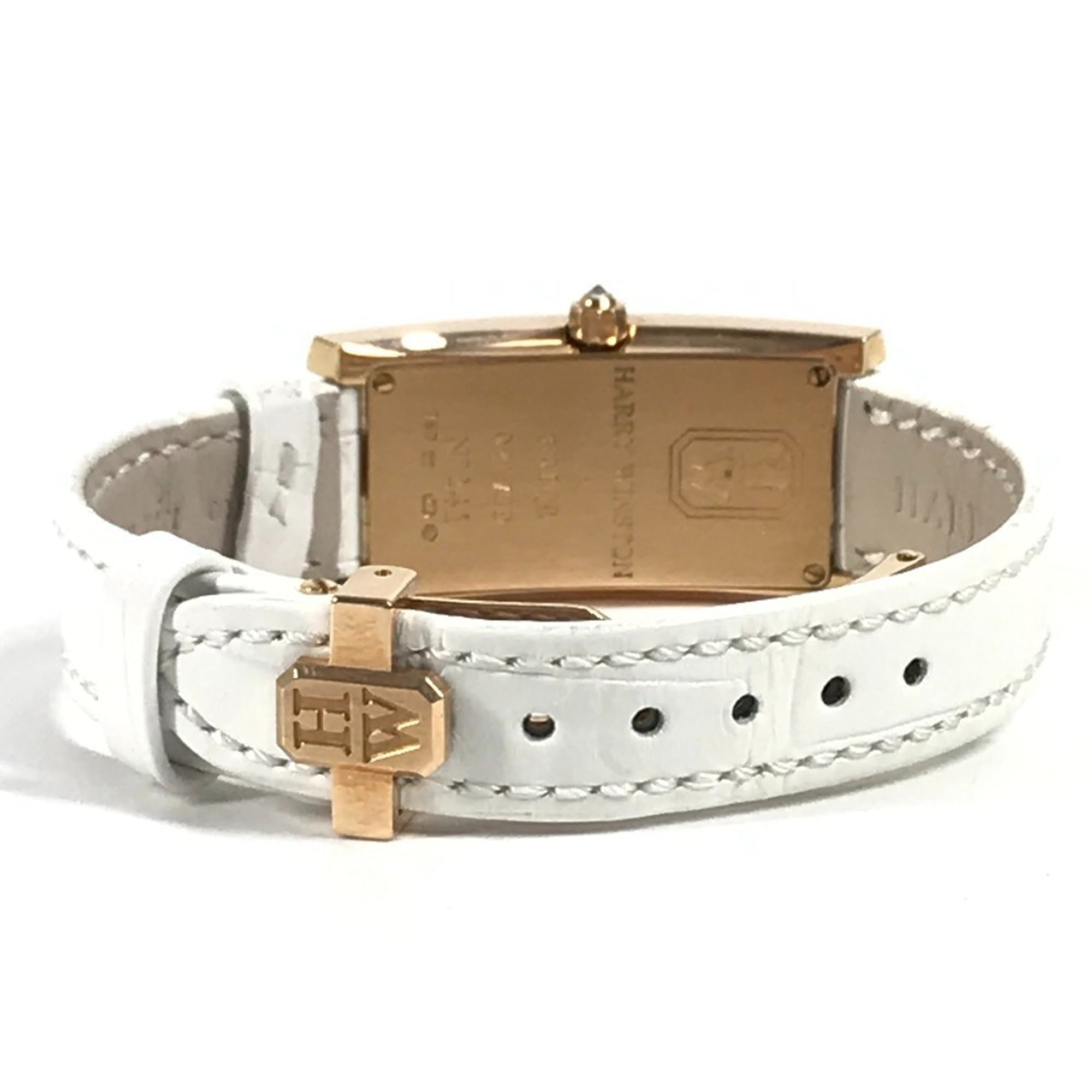 HARRY WINSTON 330 LQWL.M D3.1 Diamond Bezel Lady Avenue C Women's Watch, 18K Gold, Au750, White — Very Good