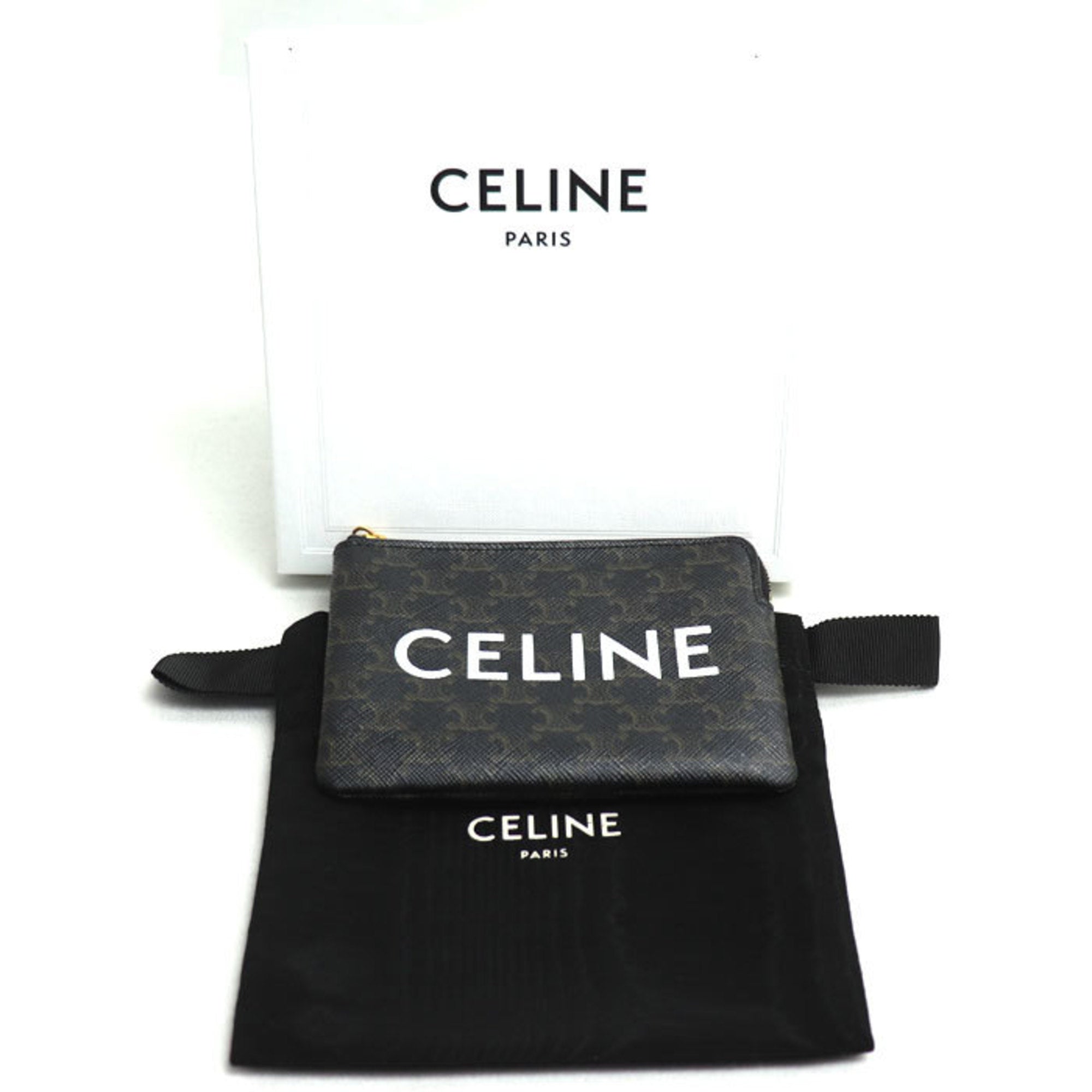 CELINE Triomphe Coin & Card Case 10C662CA2.38NO Women's