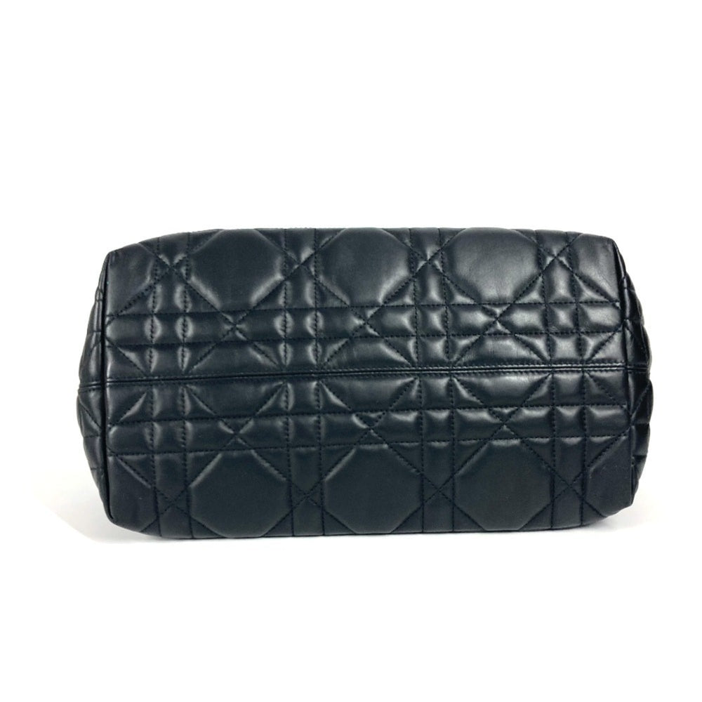 Christian Dior Dior M2821OSHJ 2WAY Bag Toujour Medium Tote Handbag with Pouch Shoulder Calfskin Women's Black — Like New
