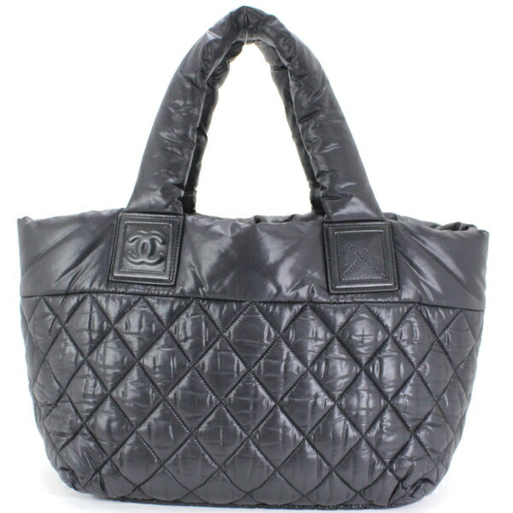 Chanel Coco Cocoon PM Small Tote Bag, Black Nylon with Mark, Women's, KM3144 — Like New