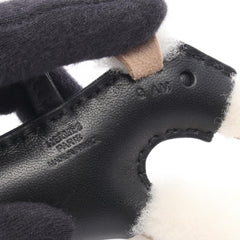 Hermes Buddy Charm - Accessory Sheepskin Agneau Milo Women's Black/White — New - Store Return