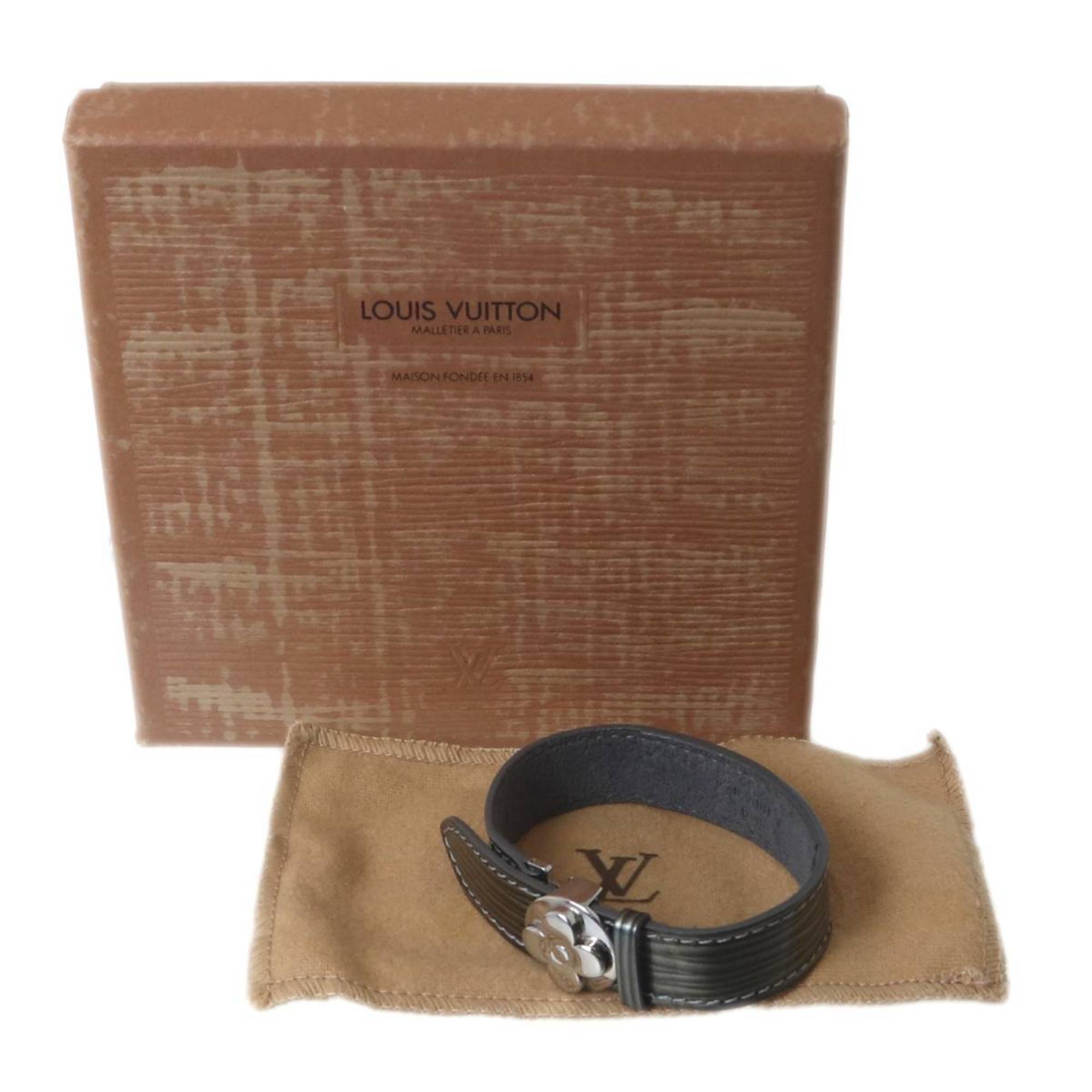 LOUIS VUITTON Good Luck Bracelet Cyber Epi Green M99083 SN0999