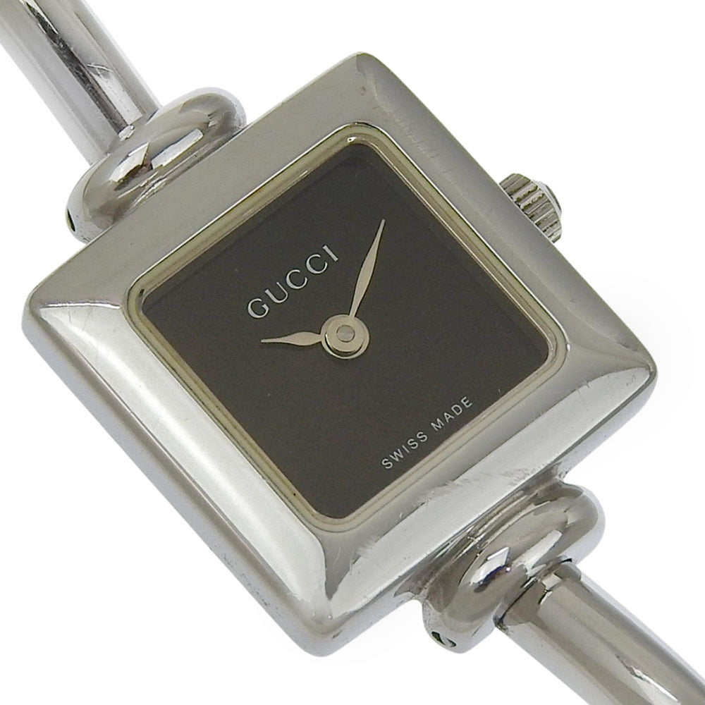 Gucci 1900L Stainless Steel Quartz Analog Watch with Black Dial for Women — Good