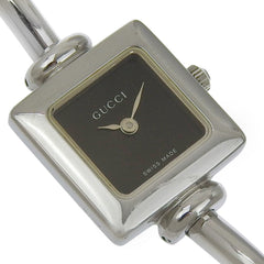 Gucci 1900L Stainless Steel Quartz Analog Watch with Black Dial for Women — Good