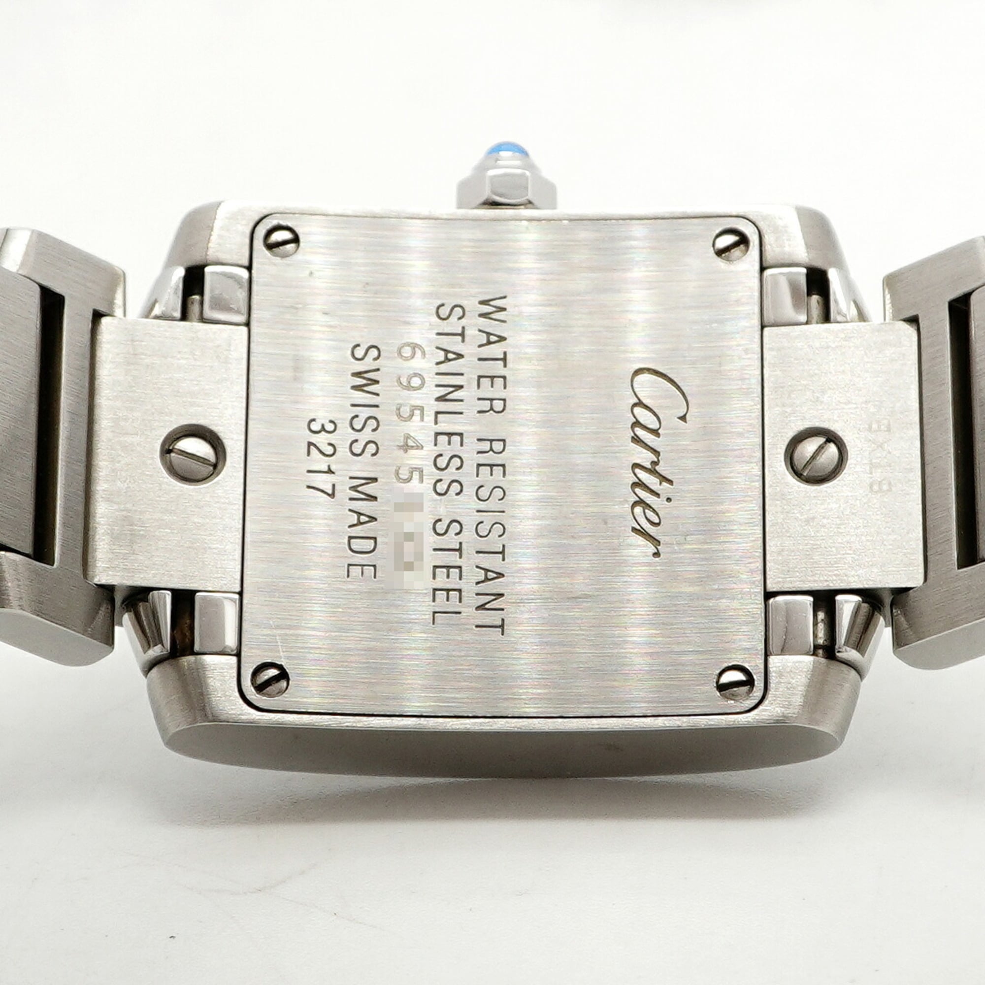 Cartier Tank Française SM Diamond WE110006 Silver Dial Women's Watch — Good