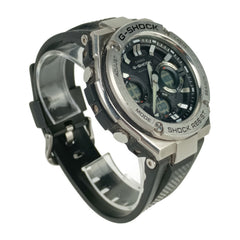 CASIO Casio Watch Mid Size Series GST-W310-1AJF Silver Black Stainless Steel Resin Men's Analog Digital Solar Radio — Good