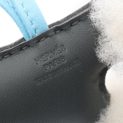 Hermes Buddy Charm - Accessory Sheepskin Agneau Milo Women's Green, Blue, White — New - Store Return