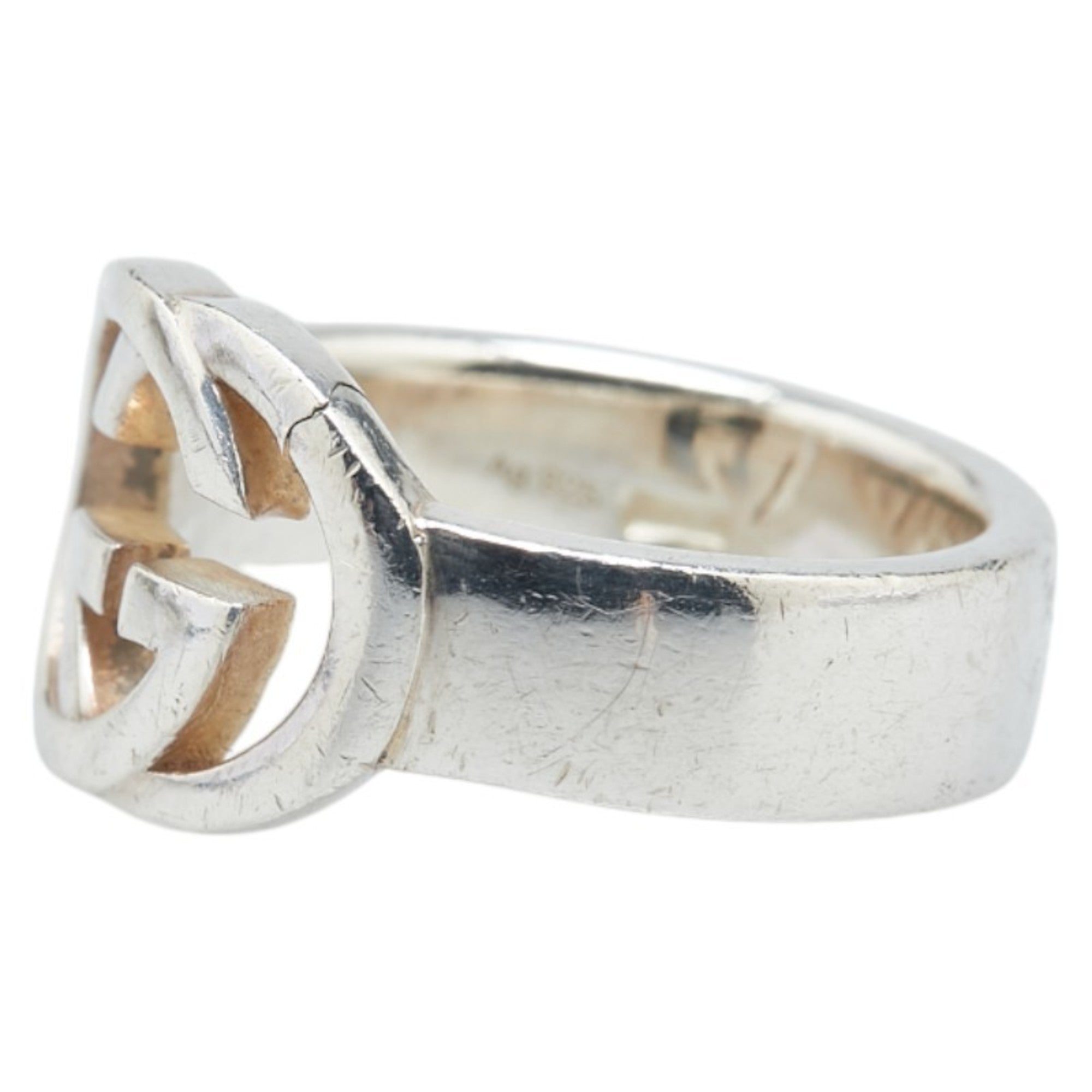 Gucci Interlocking G Ring #9 SV925 Silver Women's GUCCI