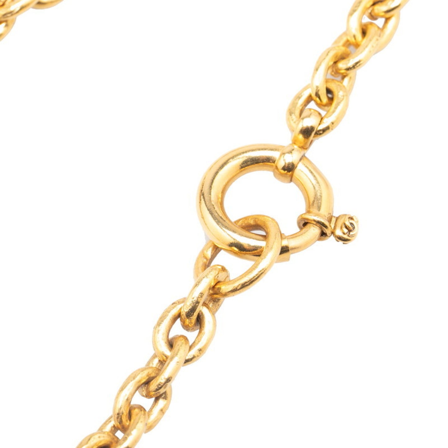 Vintage Chanel Coco Mark Long Necklace, Gold Plated, Women's, CHANEL