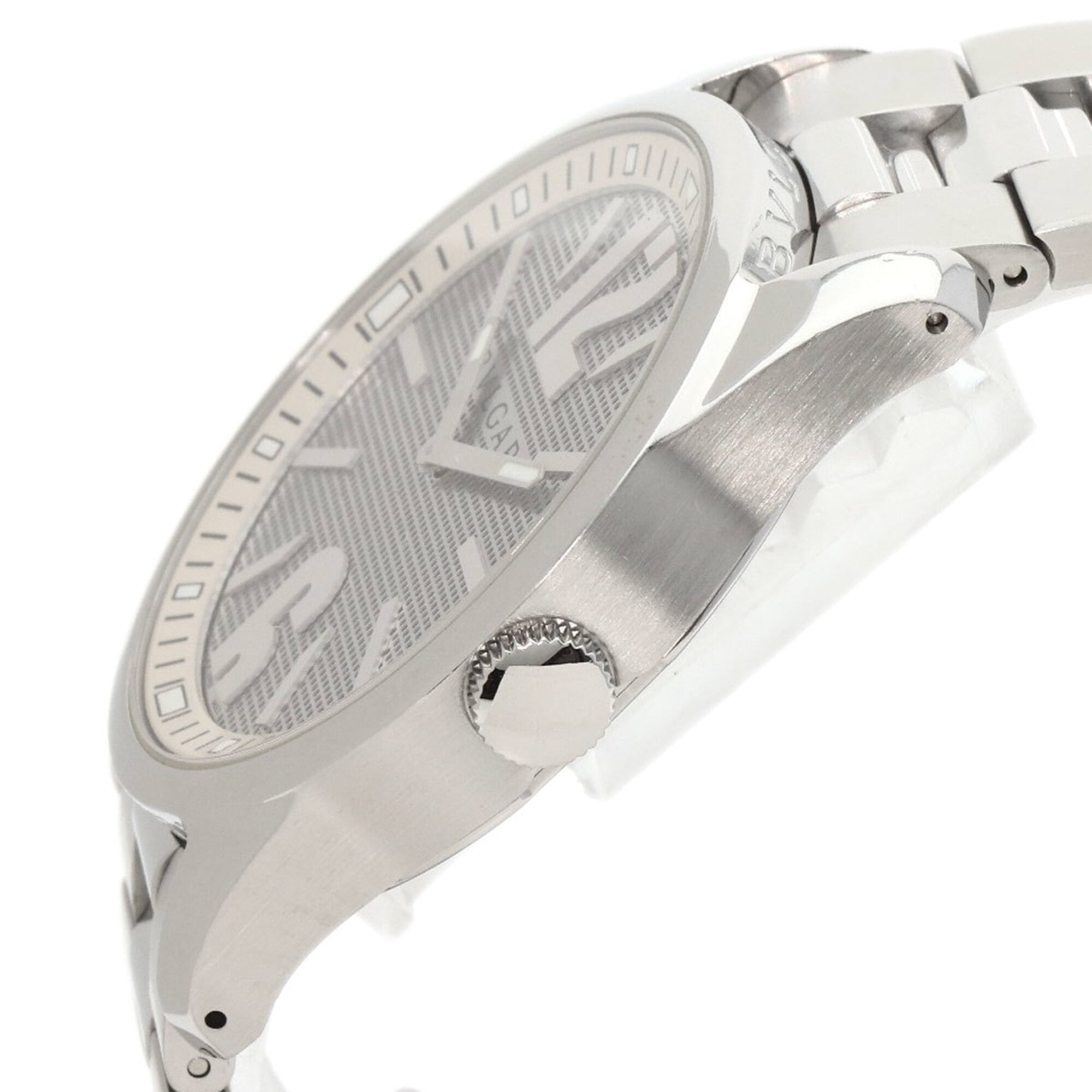 BVLGARI ST42SS Solotempo Watch Stainless Steel SS Men's — Very Good